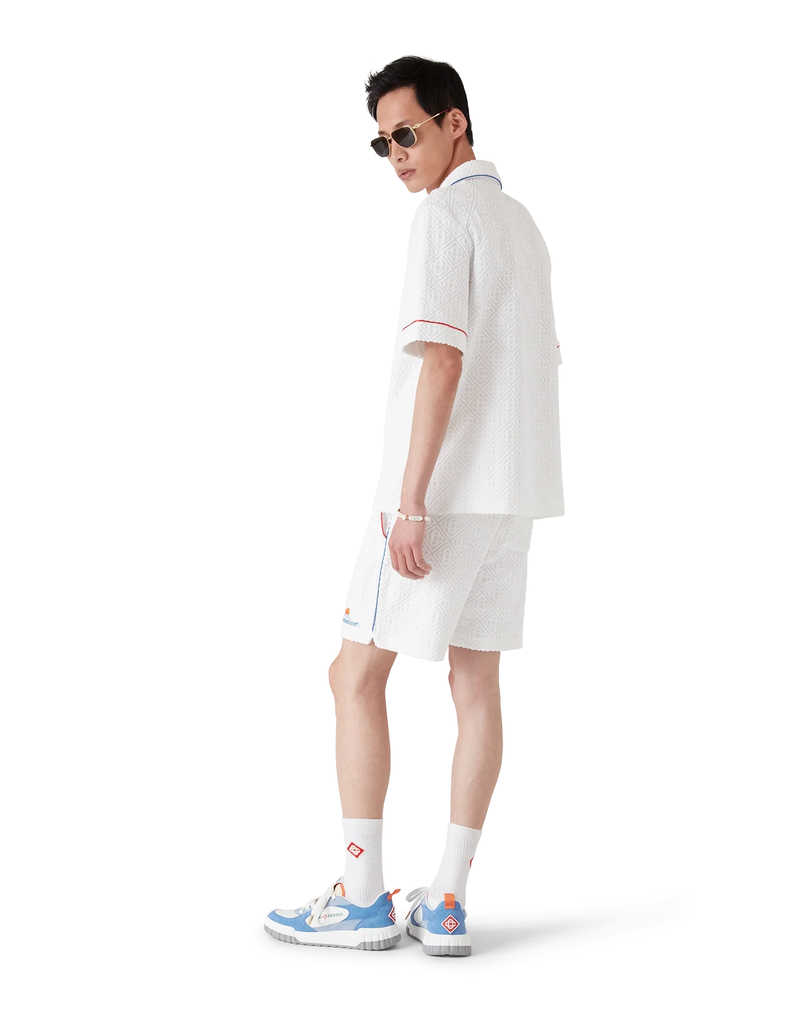 Monogram Jacquard Short Sleeve Towelling Shirt