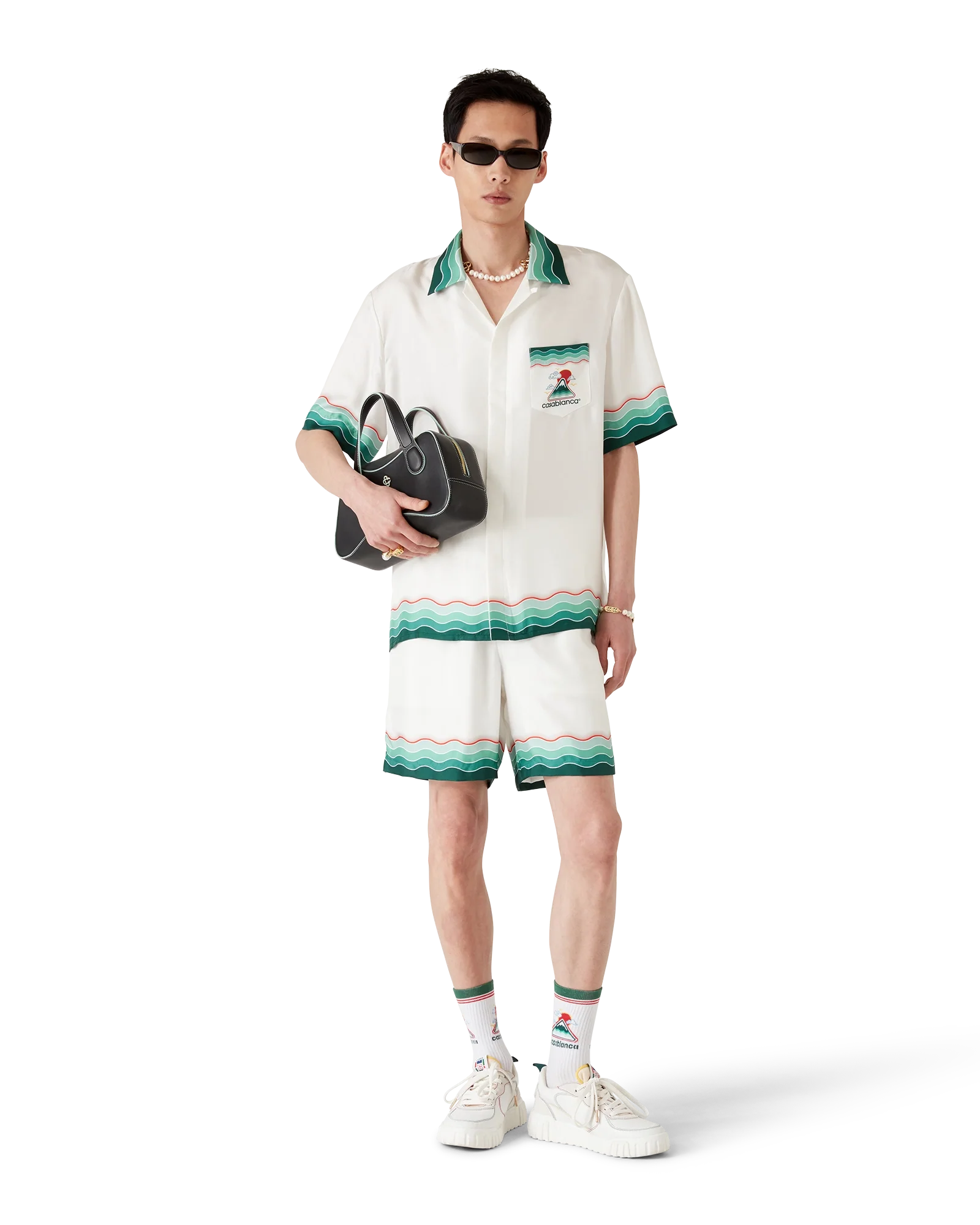 Montagne Ondulee Silk Shorts