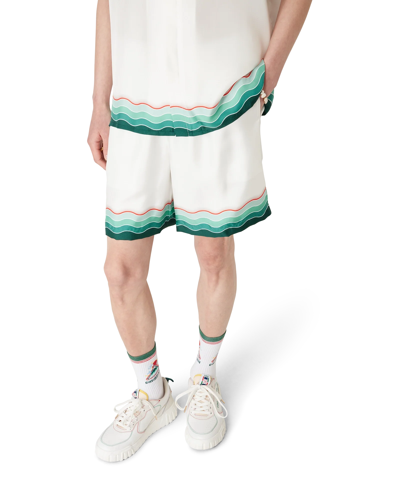 Montagne Ondulee Silk Shorts