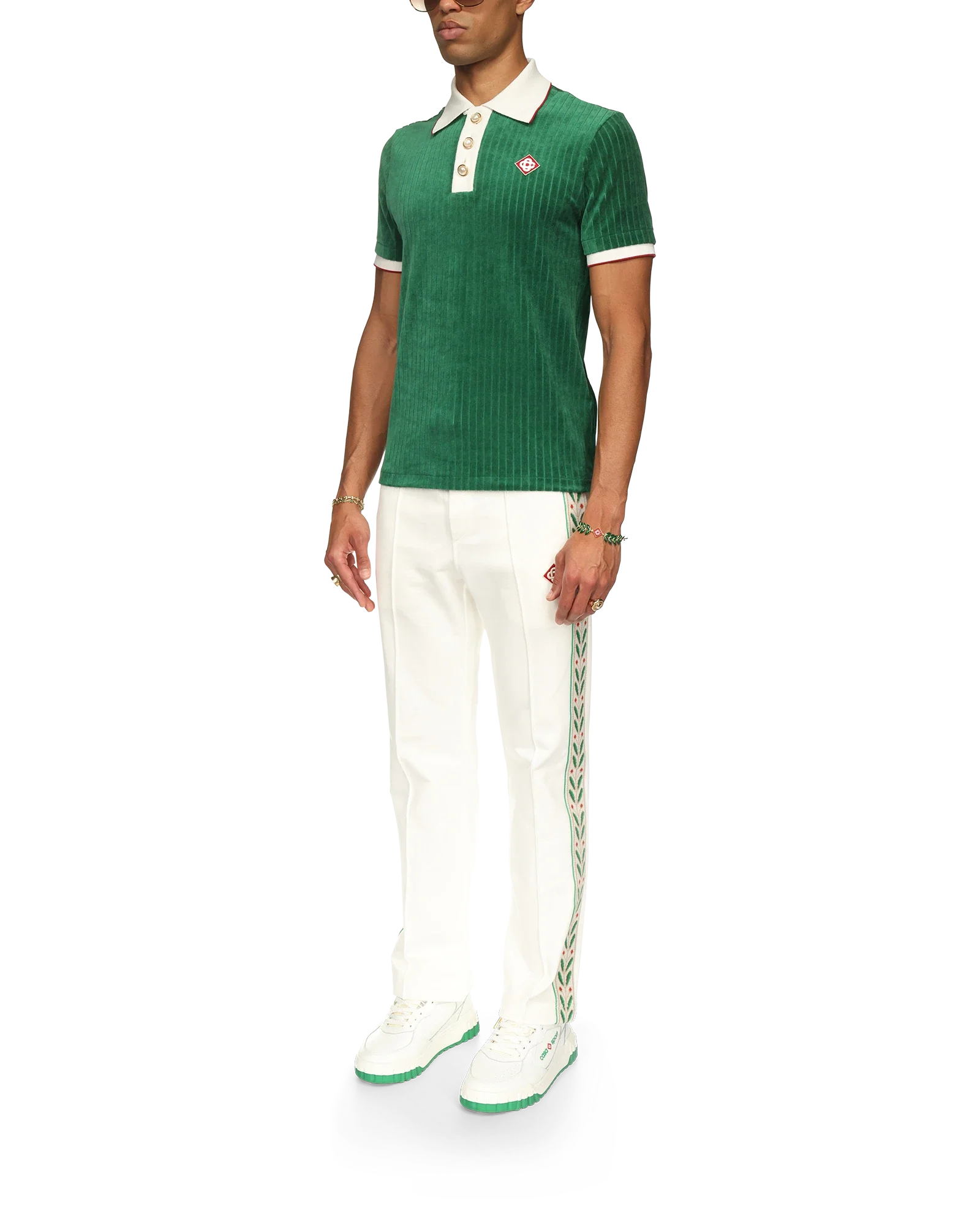 Rib Velour Polo Shirt