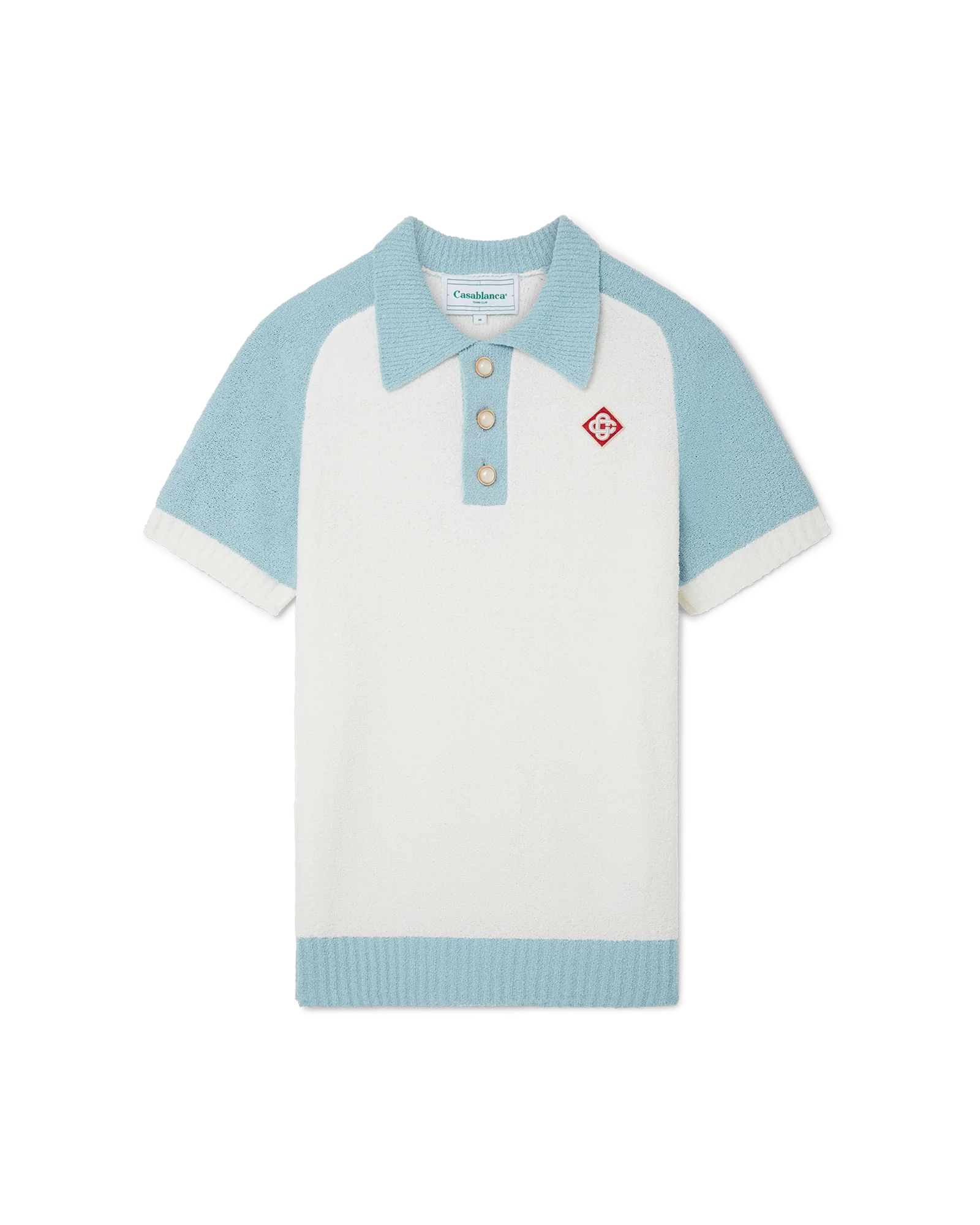Raglan Boucle Polo Shirt