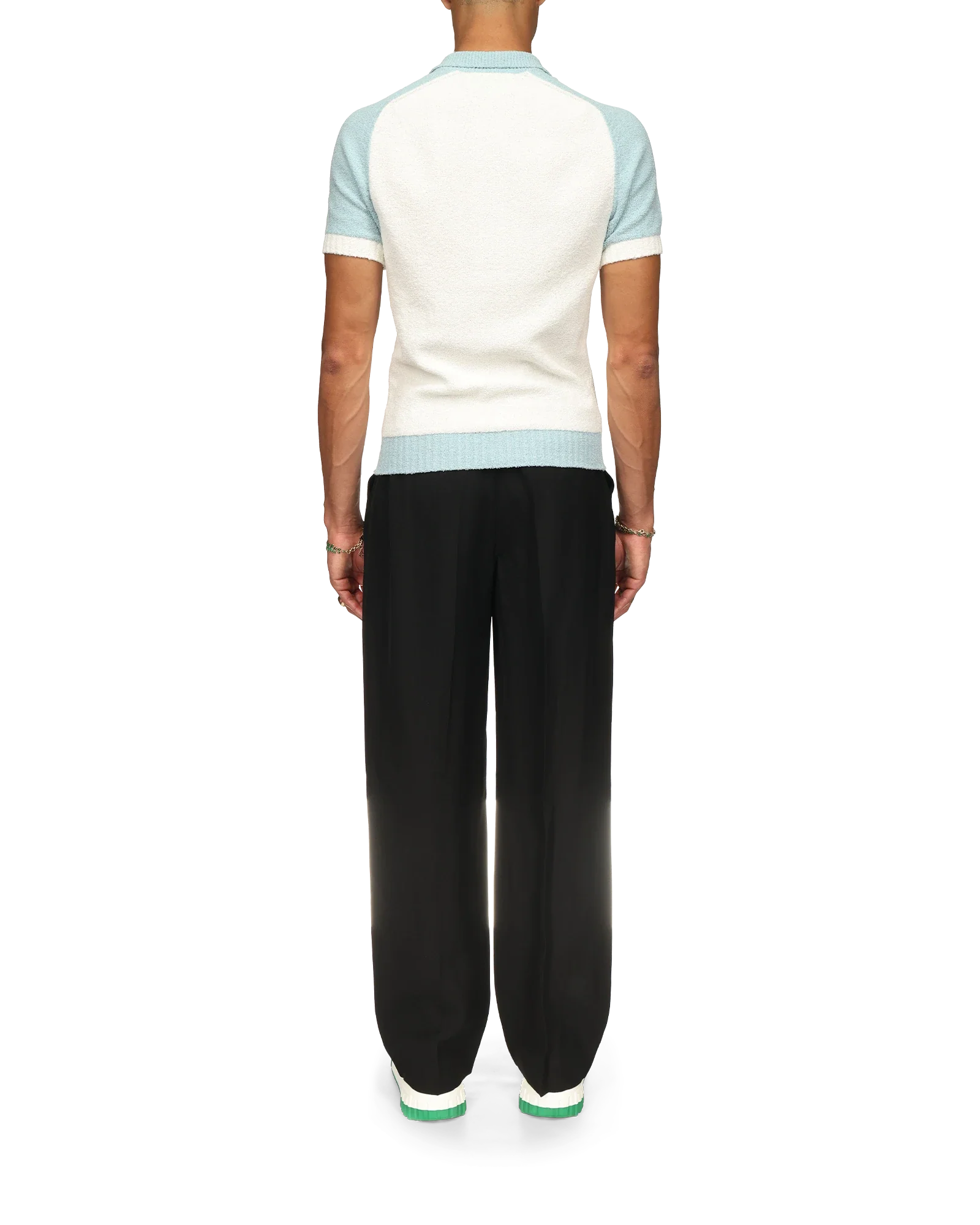 Raglan Boucle Polo Shirt