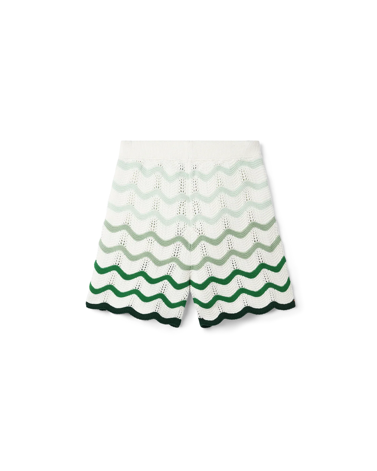 Wavy Gradient Crochet Shorts