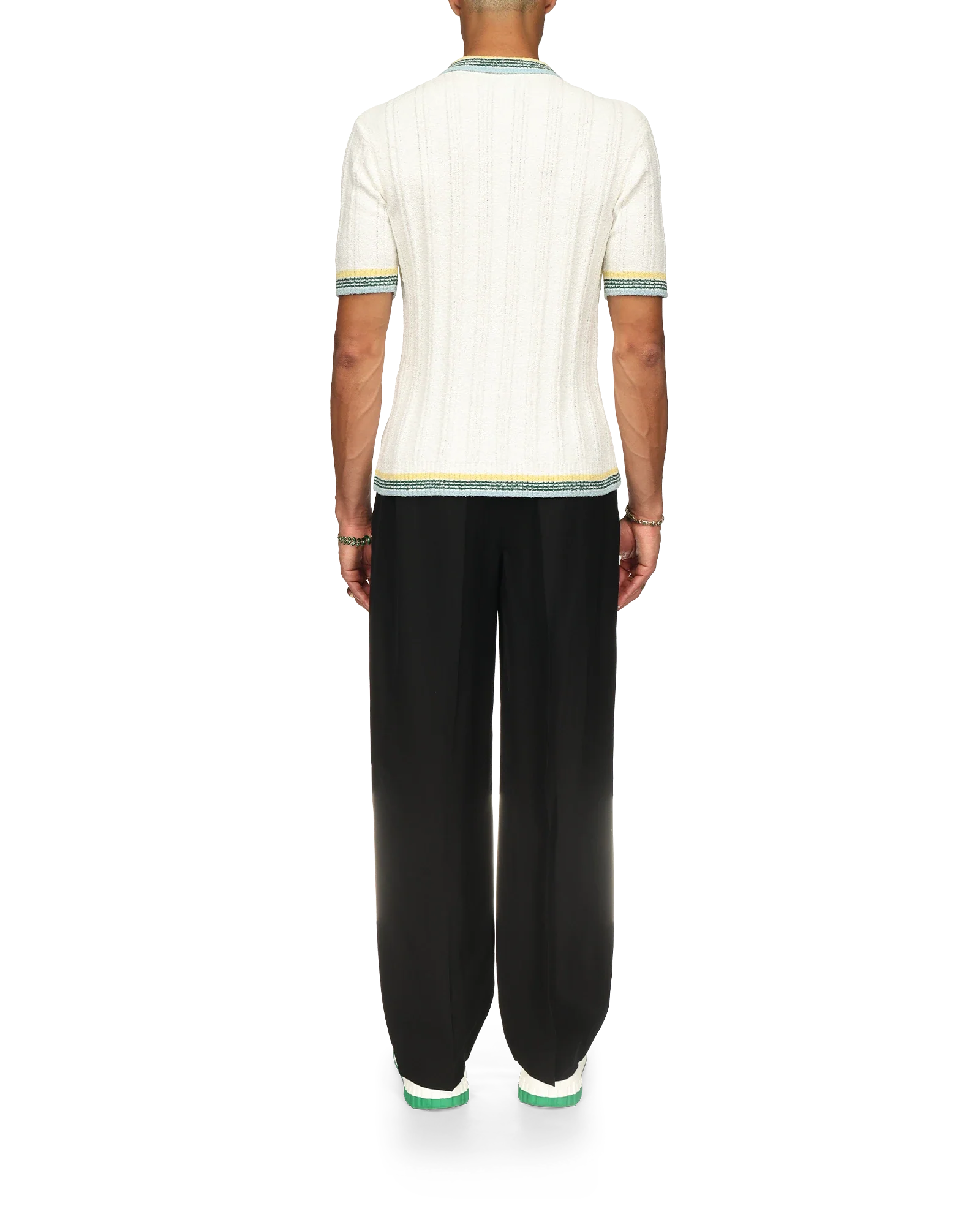 Rib Boucle Polo Shirt