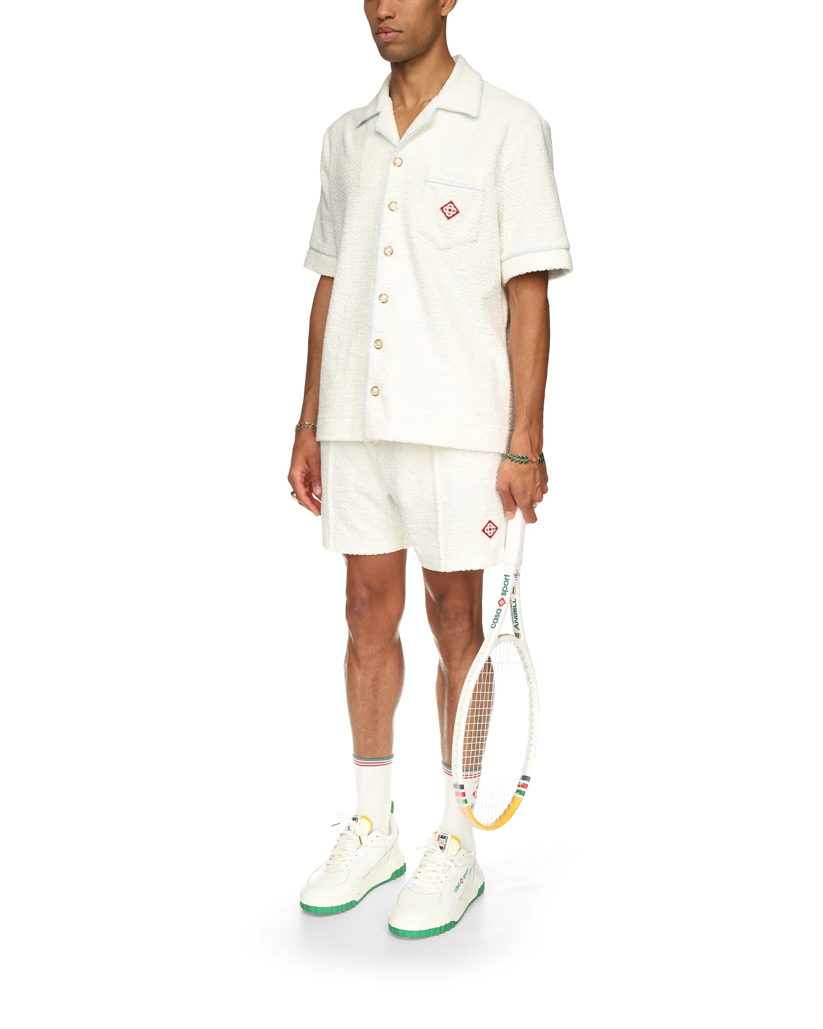 Monogram Terry Short Sleeve Shirt