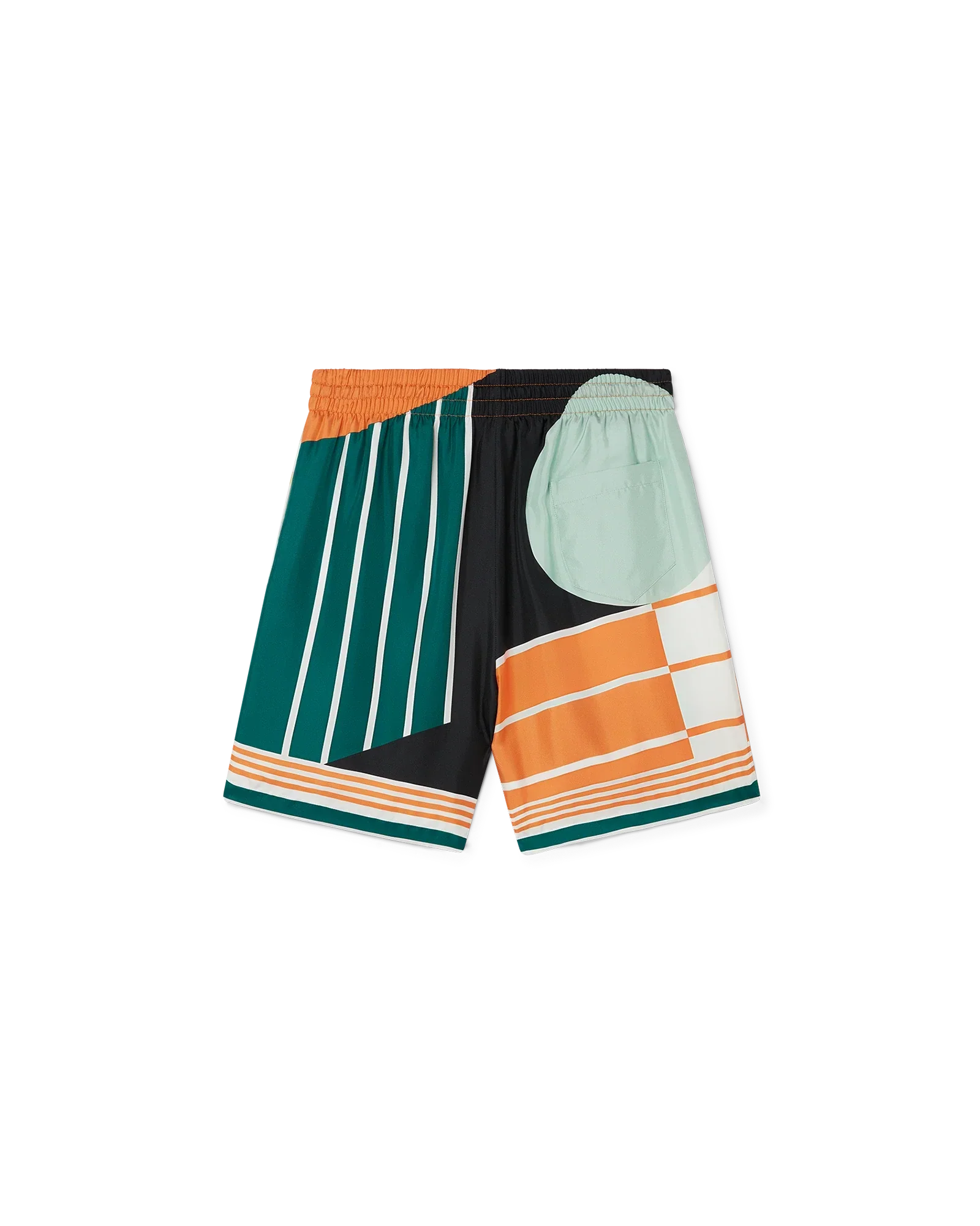 Court Abstrait Silk Shorts