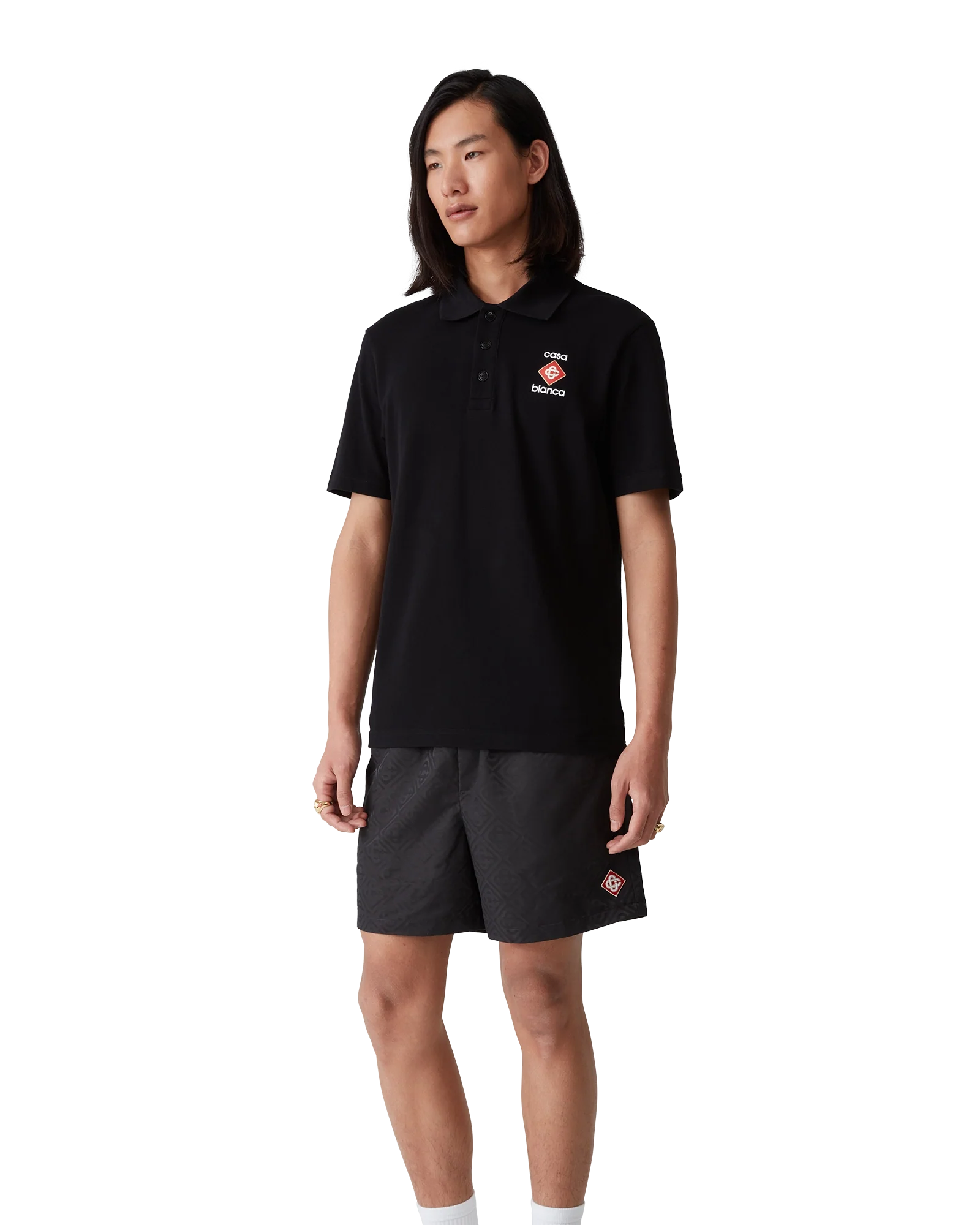 Logo Pique Polo Shirt