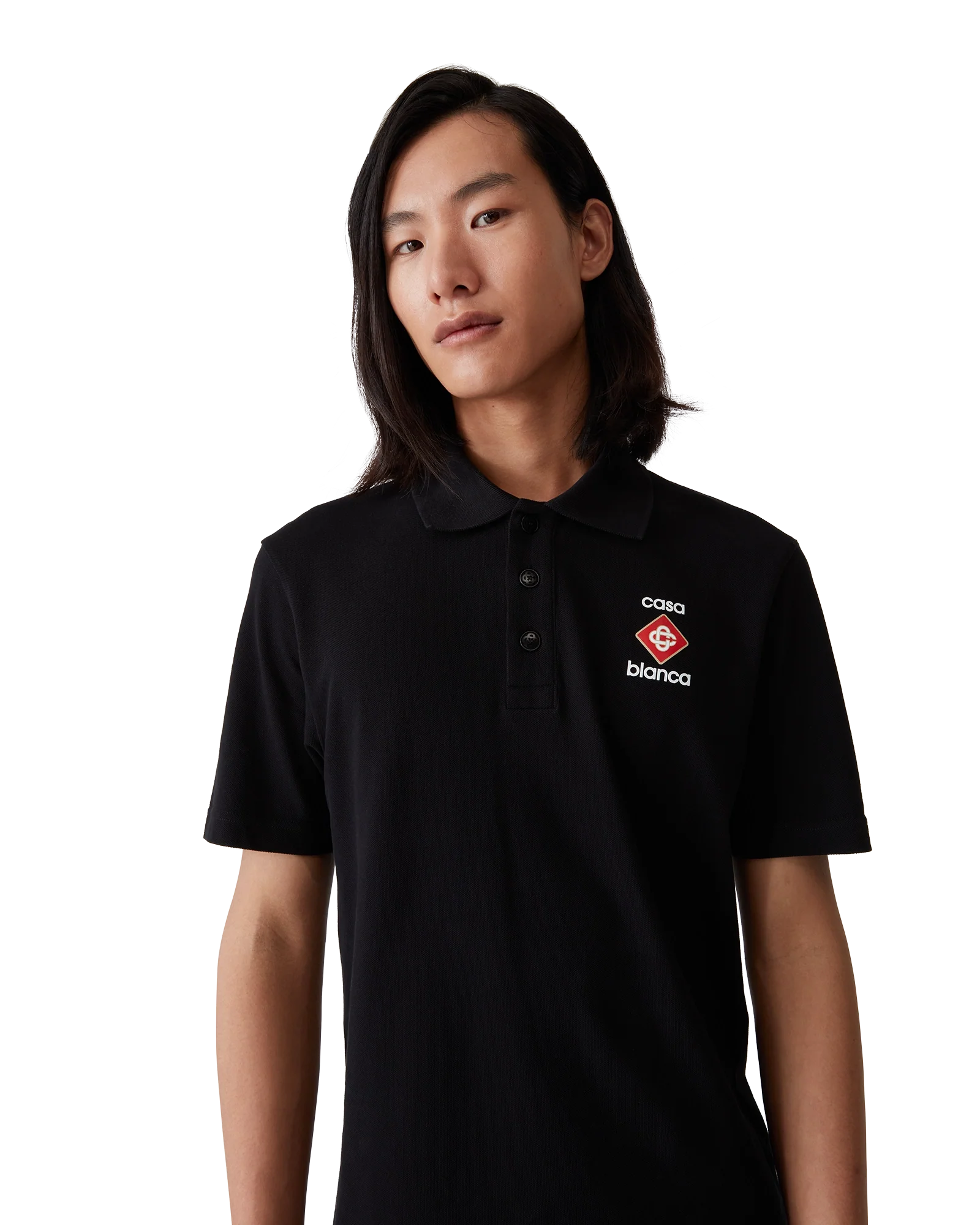 Logo Pique Polo Shirt