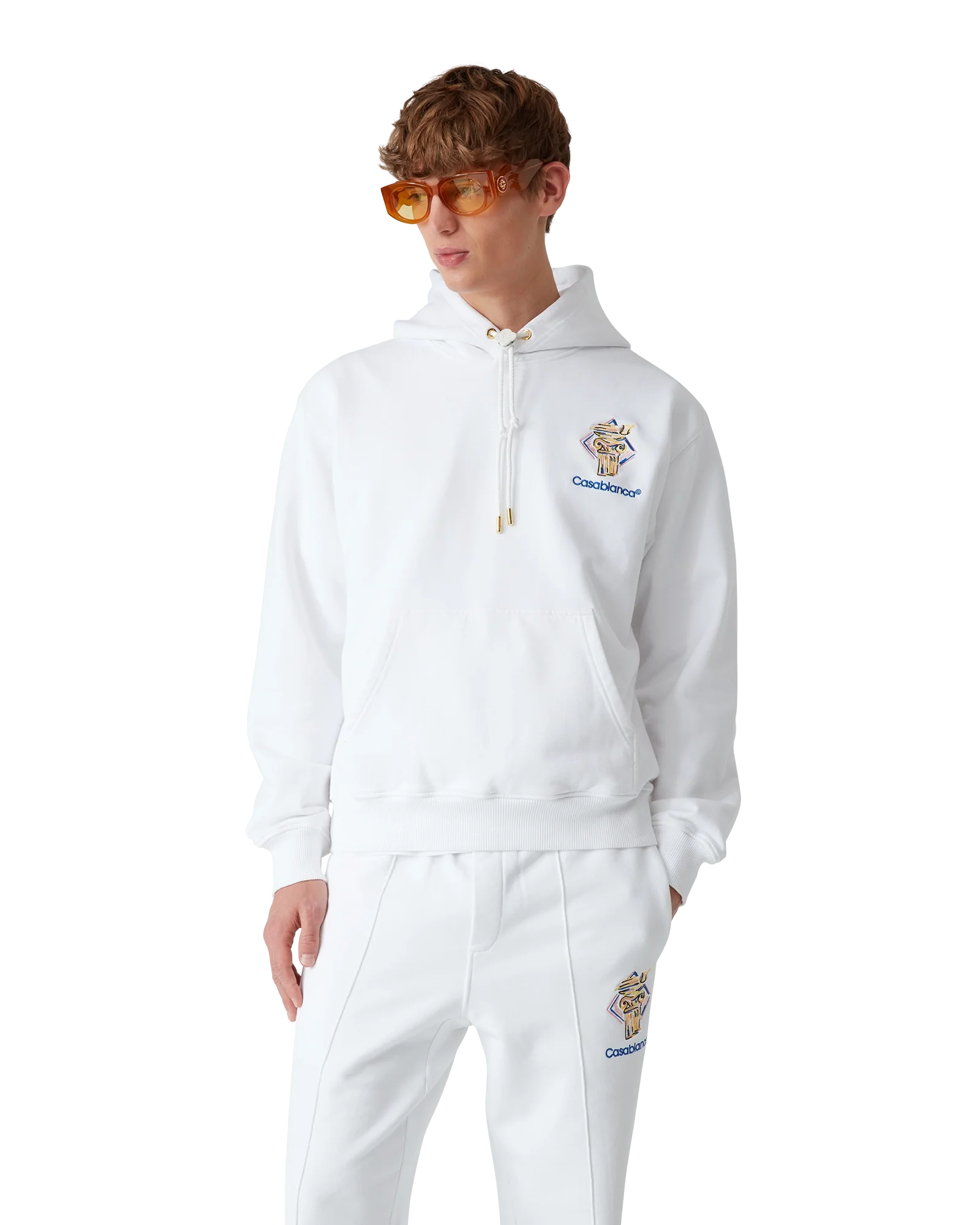 Diamond Column Hooded Sweatshirt