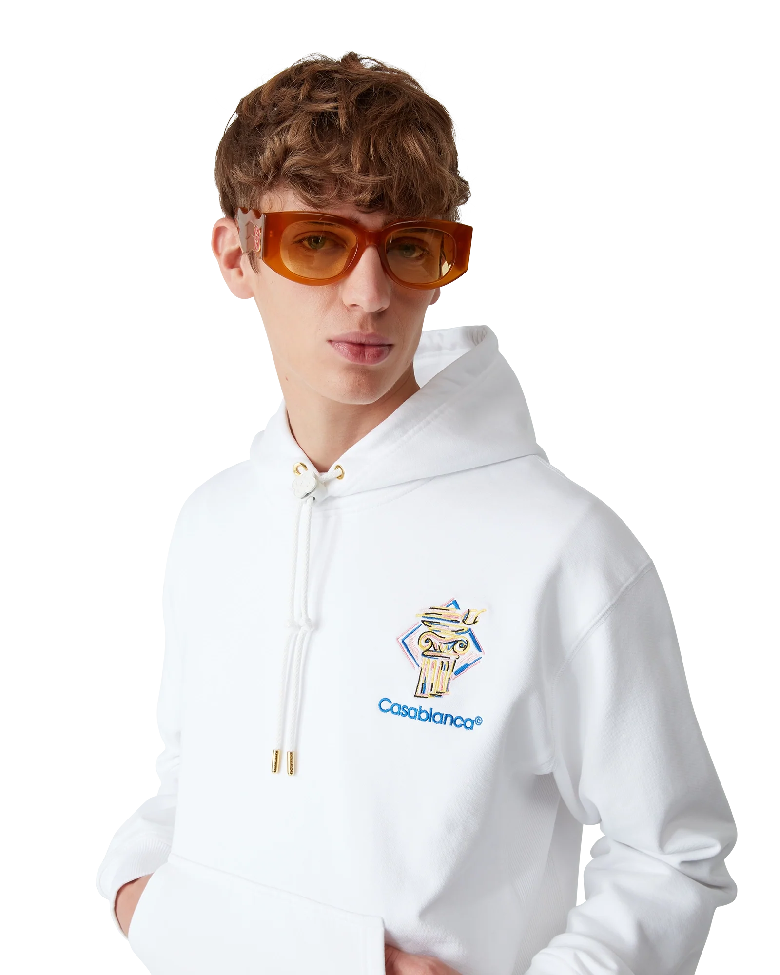 Diamond Column Hooded Sweatshirt