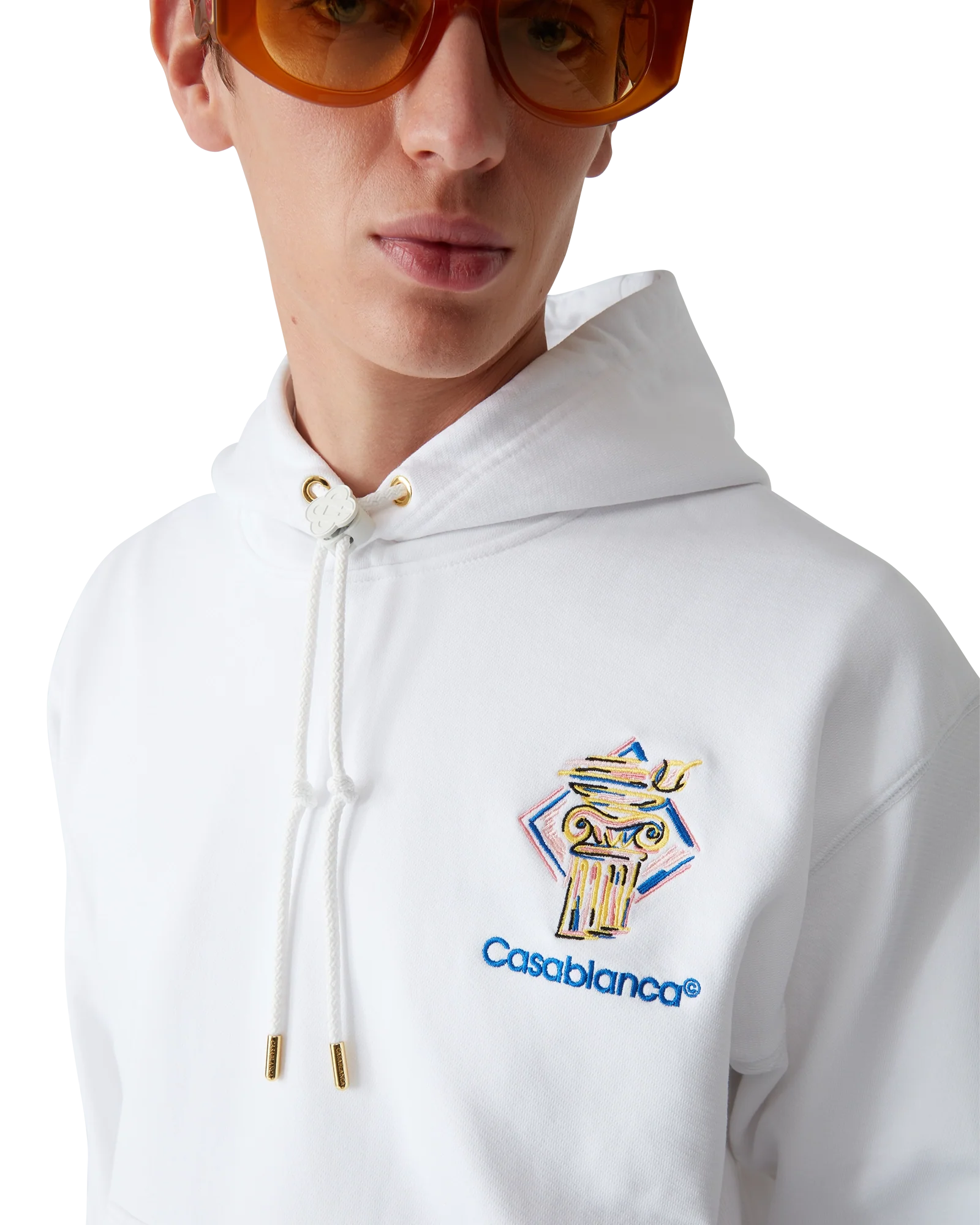 Diamond Column Hooded Sweatshirt