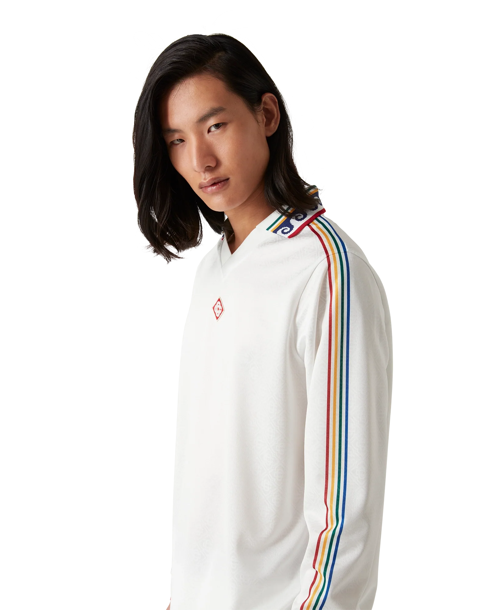 Jacquard Monogram Football Long Sleeve Shirt