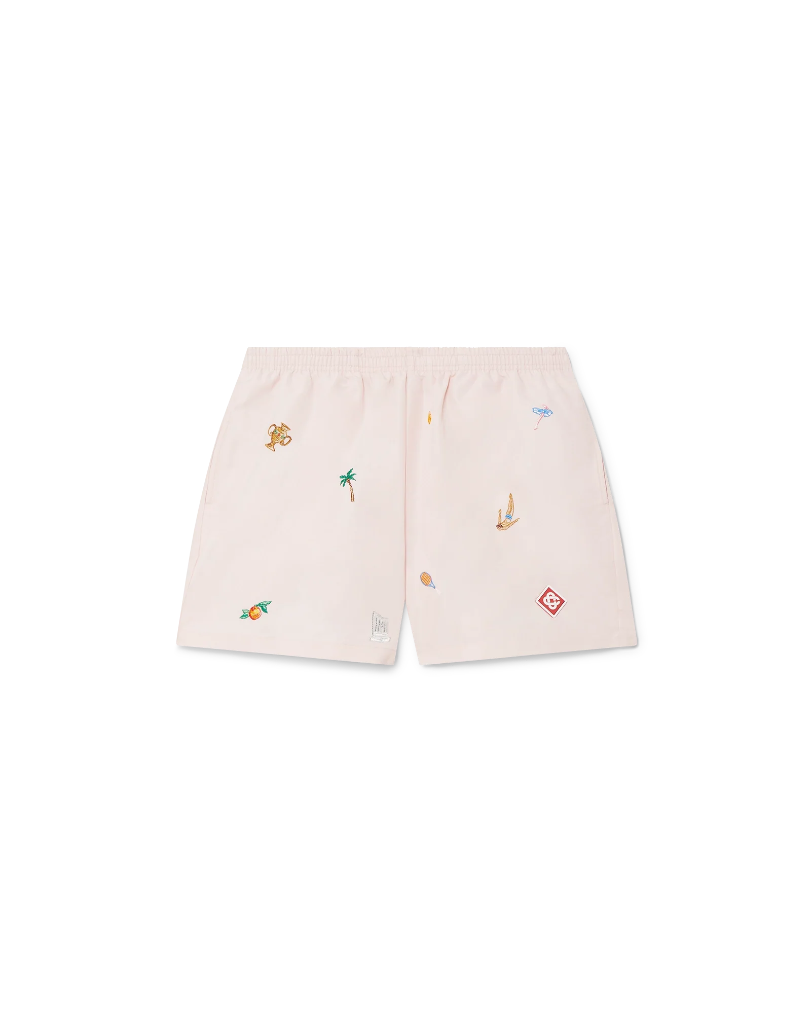 Embroidered Motif Swim Shorts