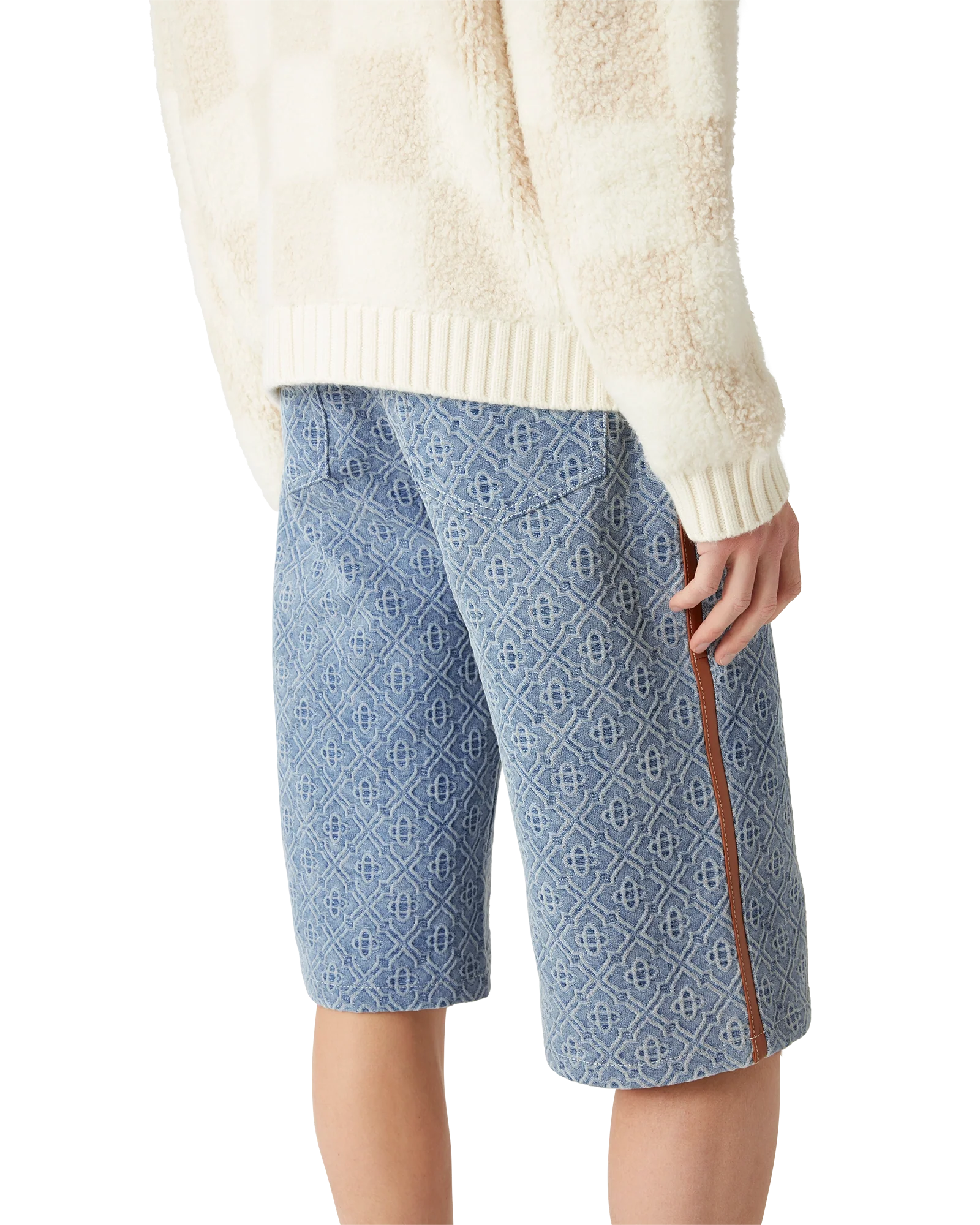 Monogram Jean Shorts