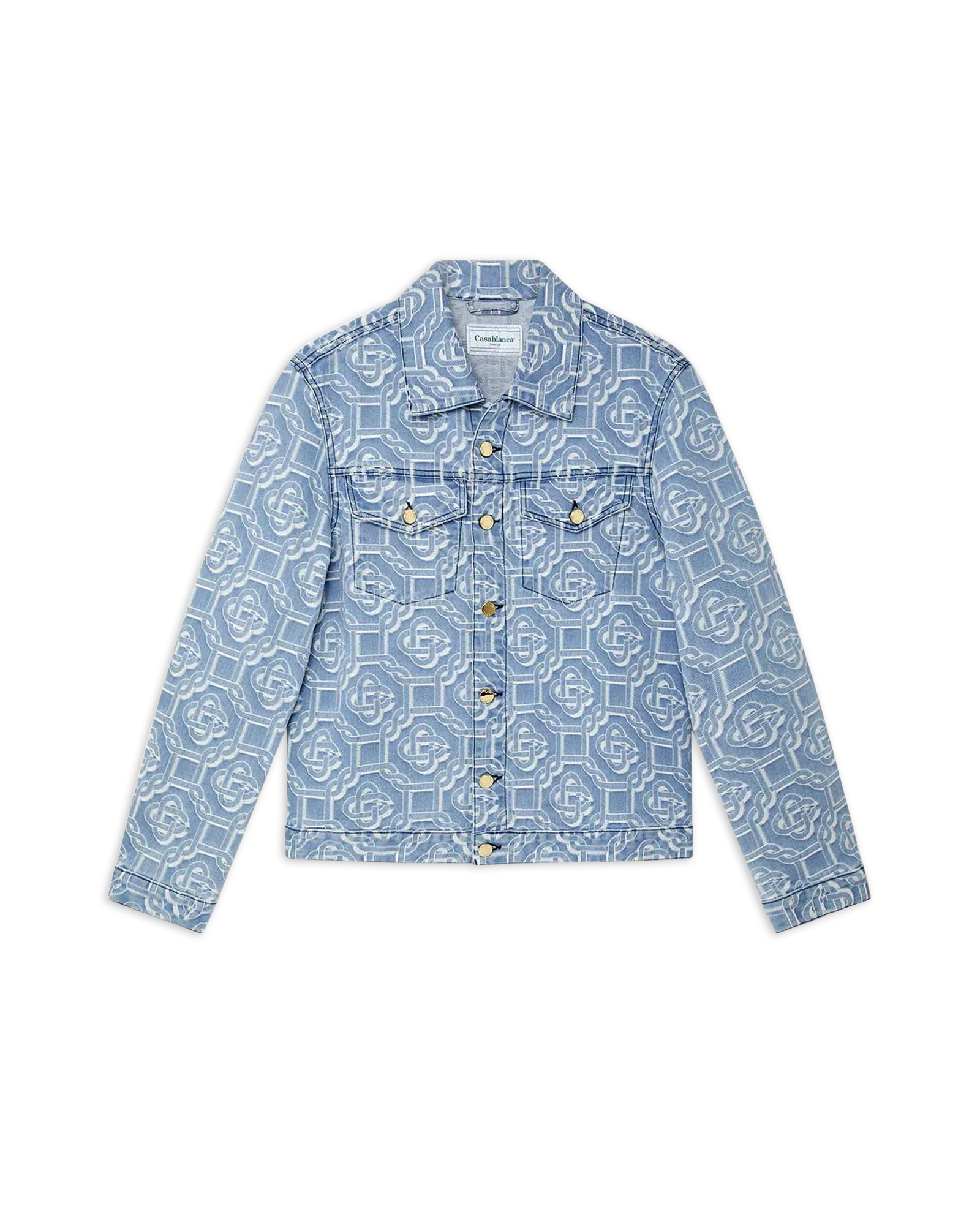 Denim Bleached Monogram Jacket