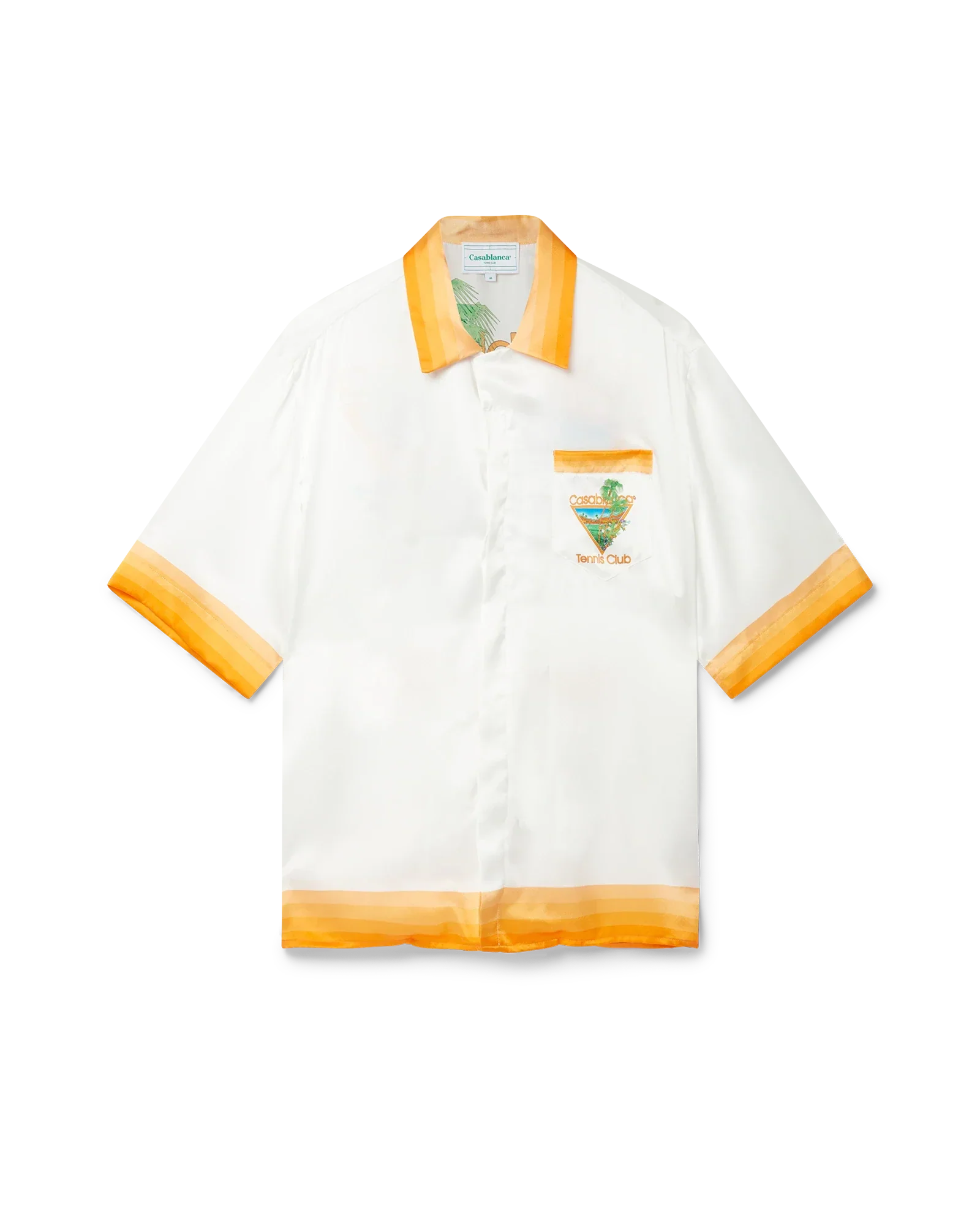 Palm Springs Icon Orange Silk Shirt