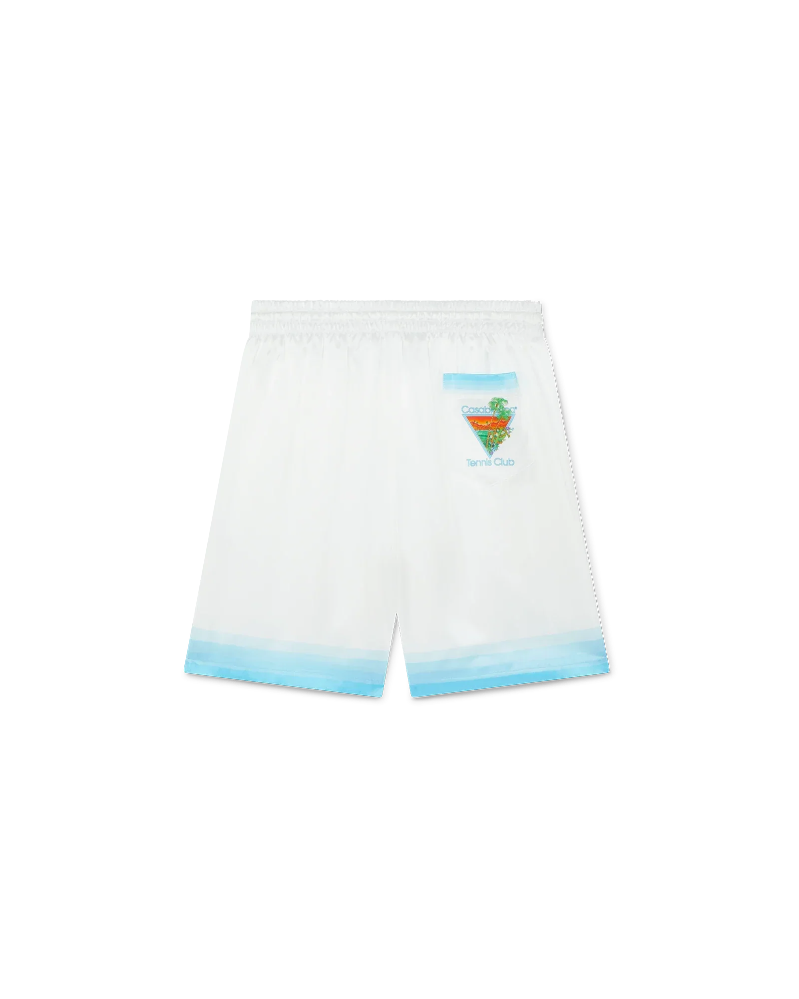 Palm Springs Icon Blue Silk Shorts