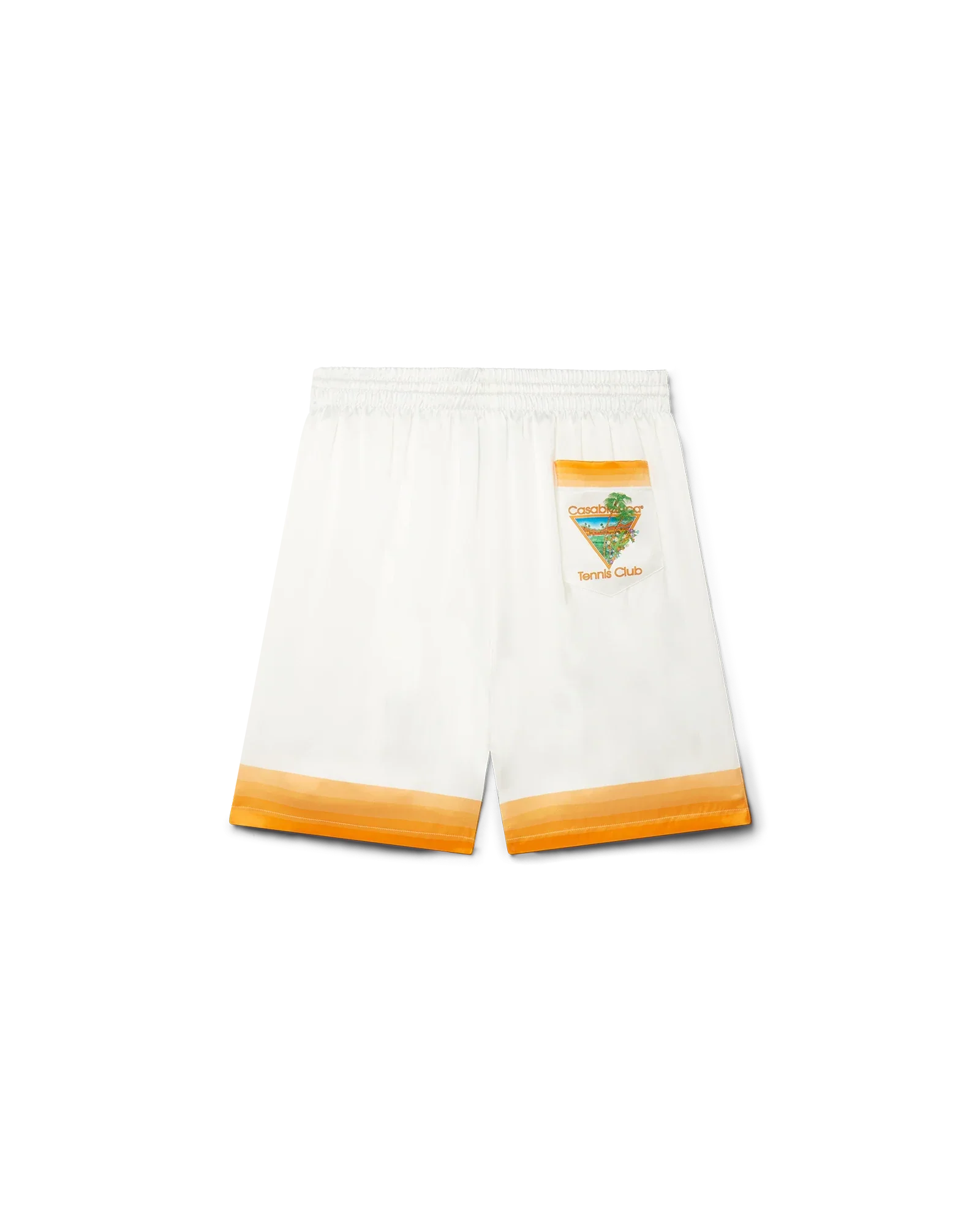 Palm Springs Icon Orange Silk Shorts