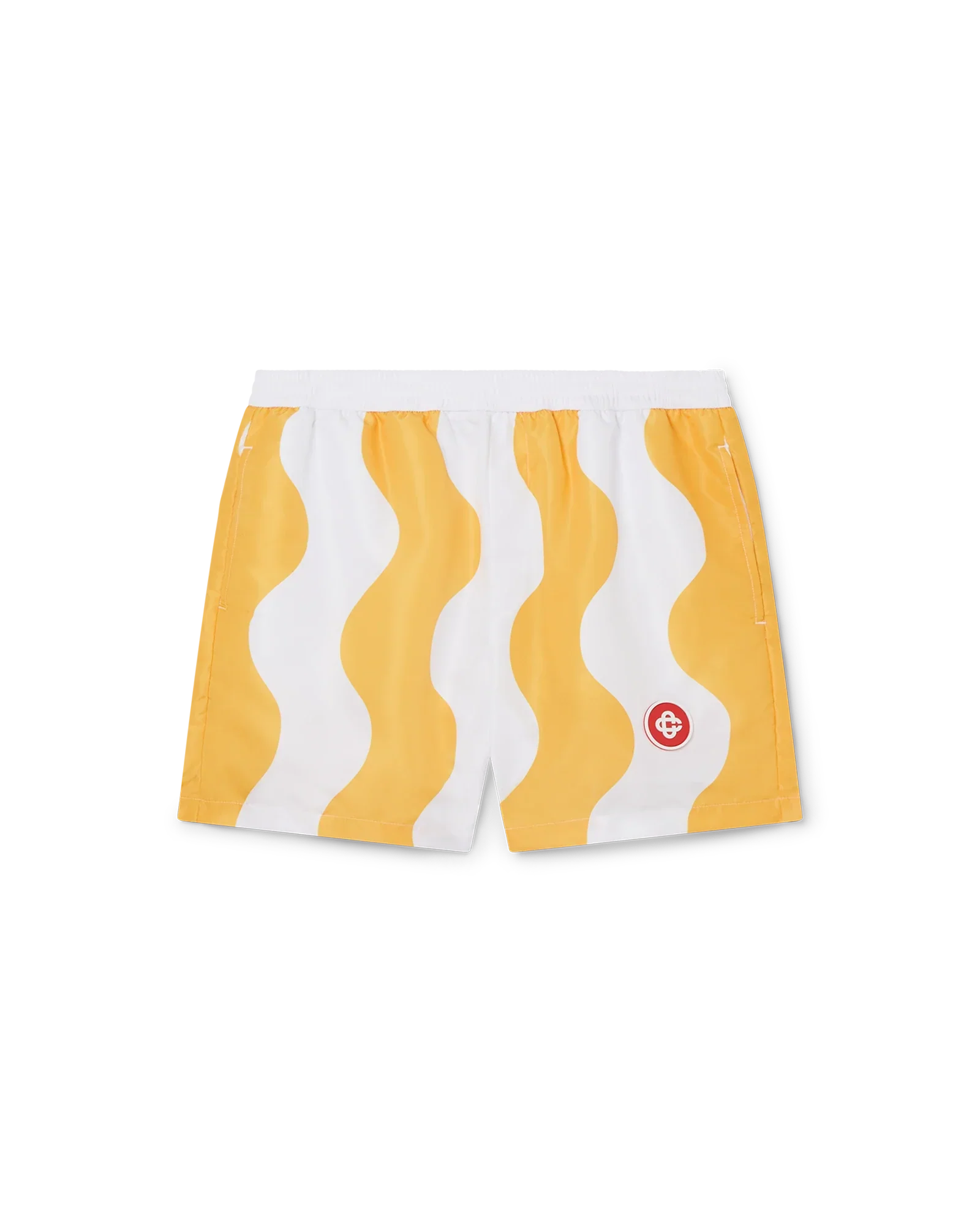 Yellow Memphis Wave Swim Trunks