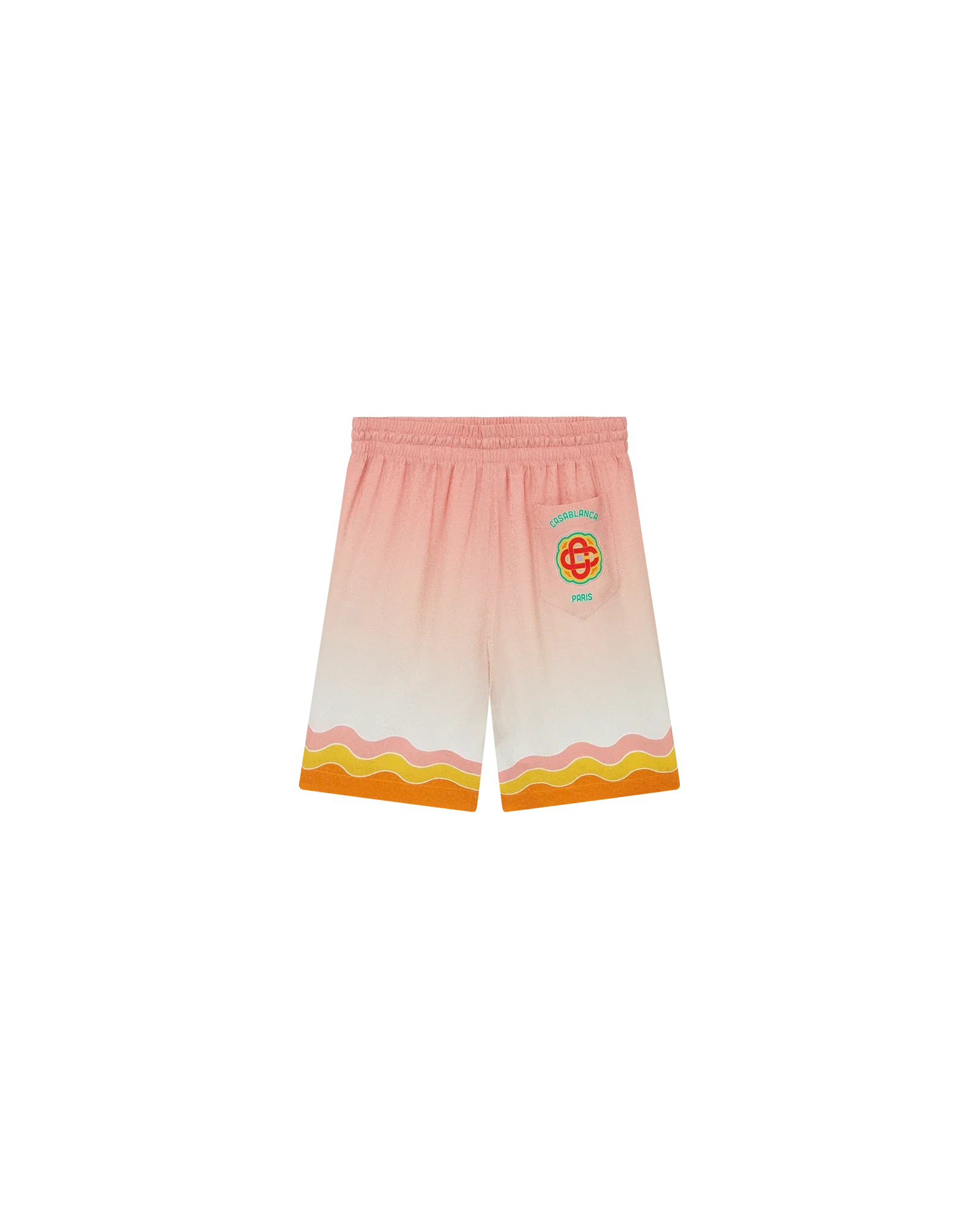 Rainbow Monogram Silk Shorts