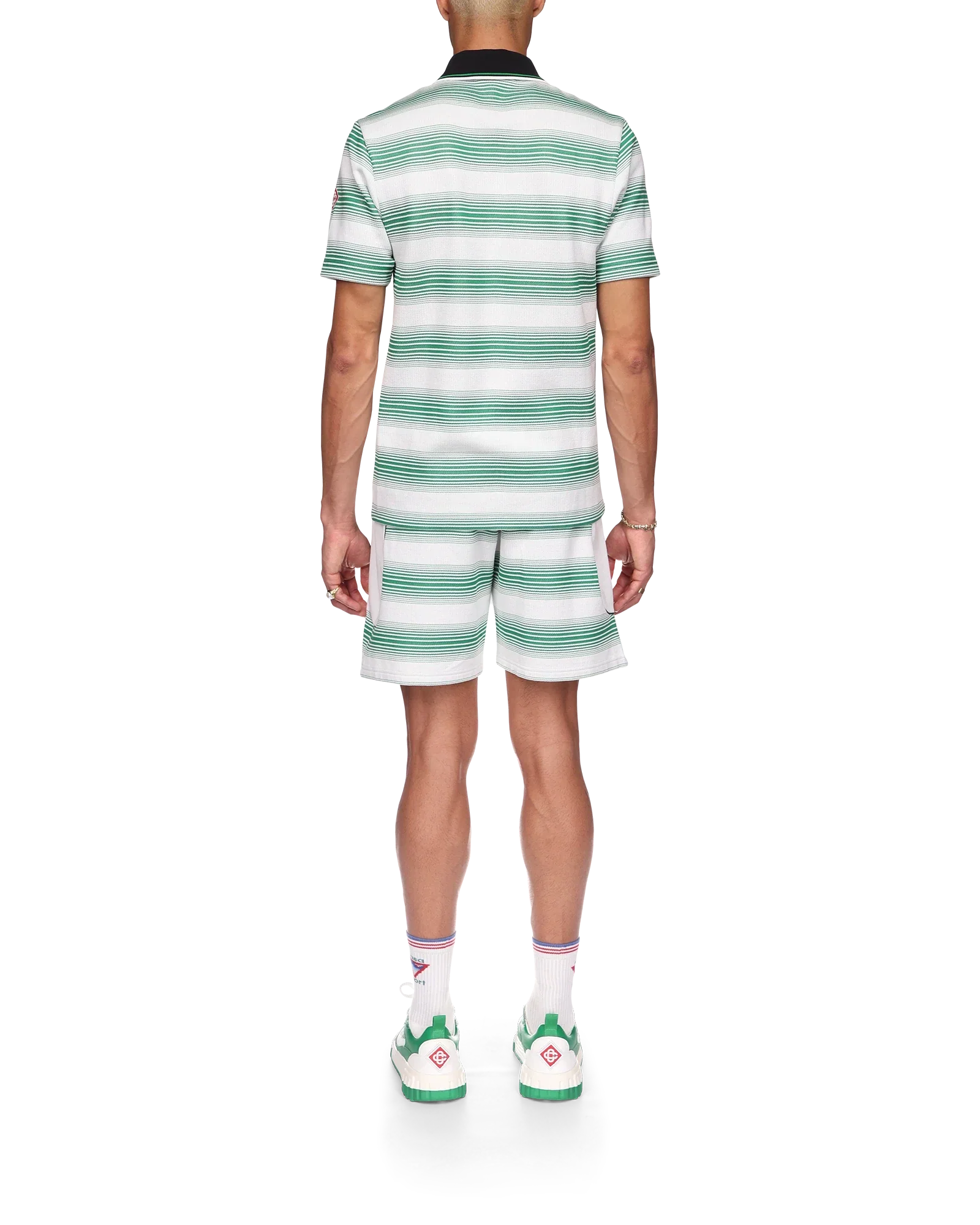 Gradient Stripe Polo Shirt