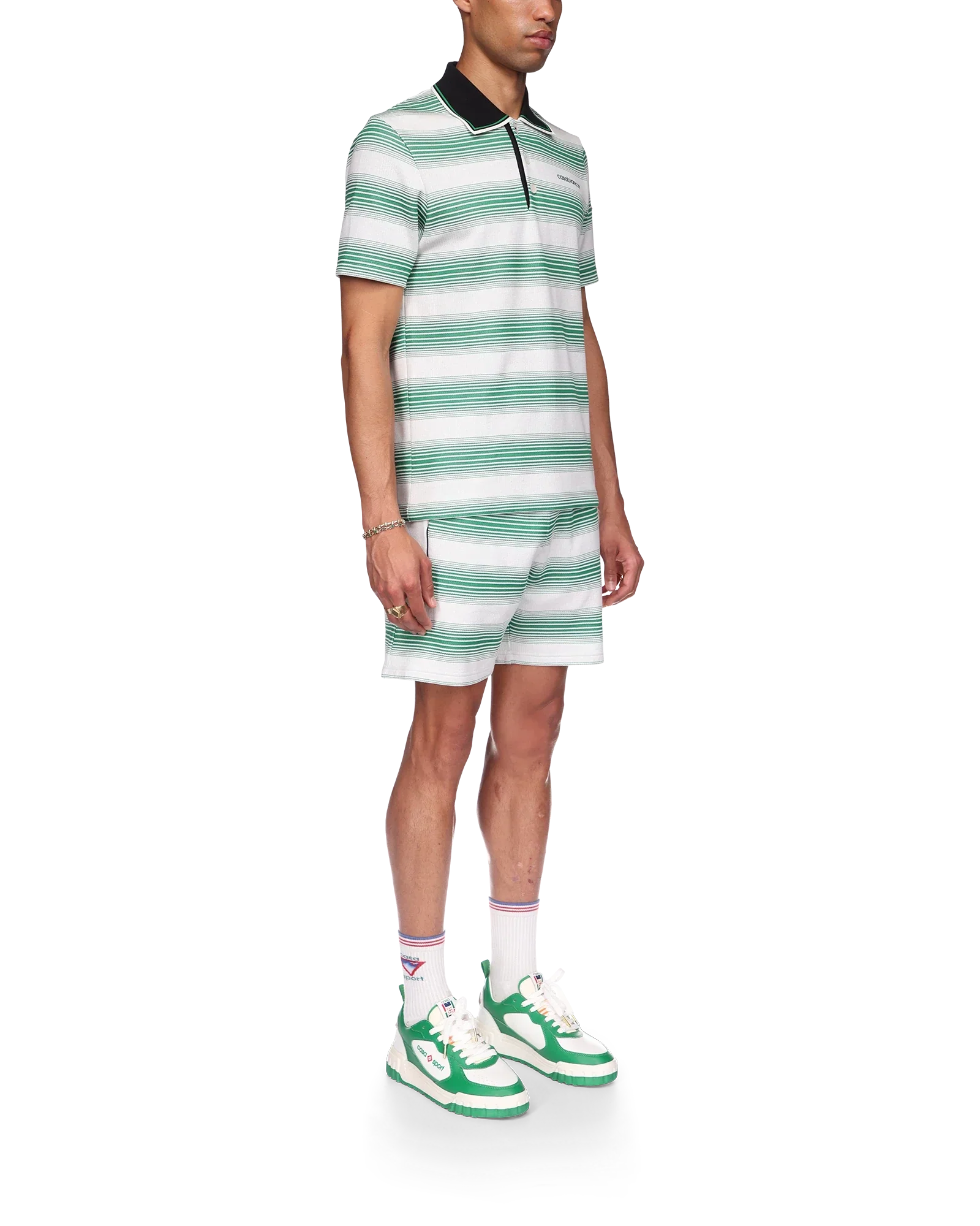 Gradient Stripe Polo Shirt