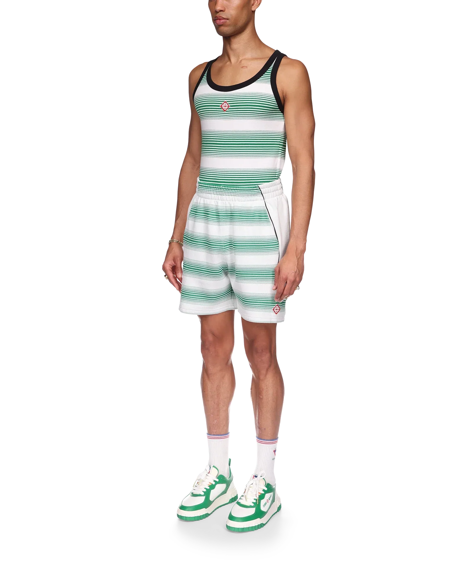 Gradient Stripe Sweatshorts