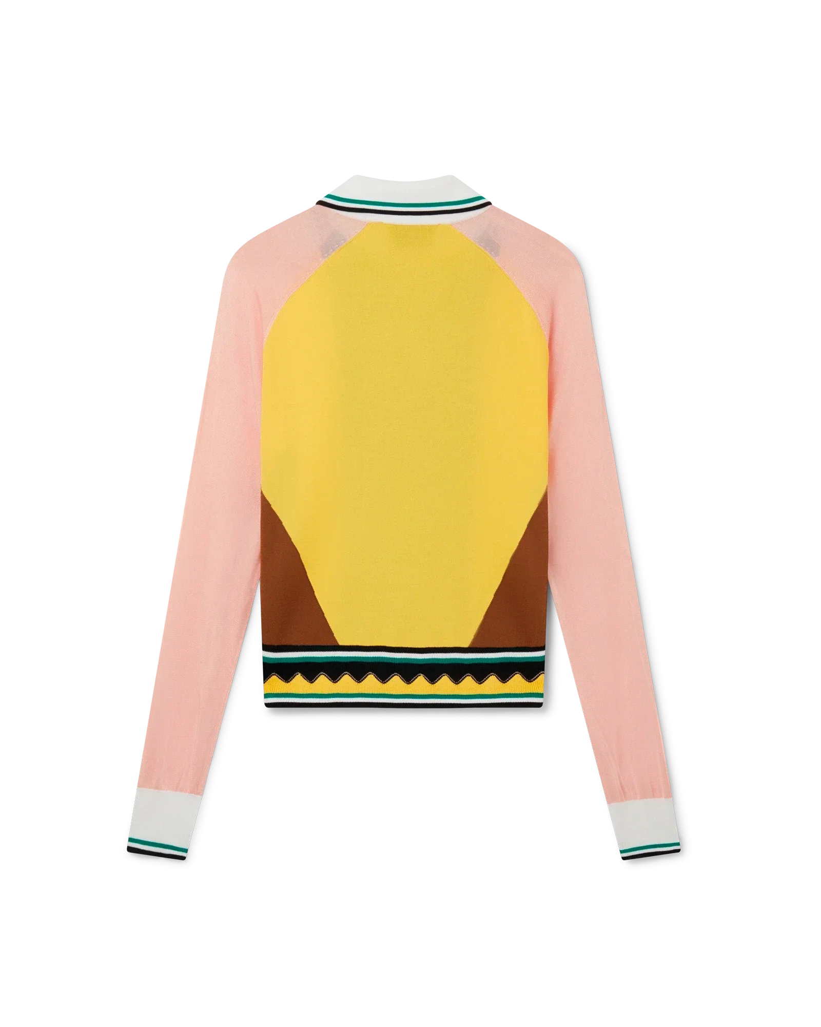 Graphic Panelled Polo Shirt