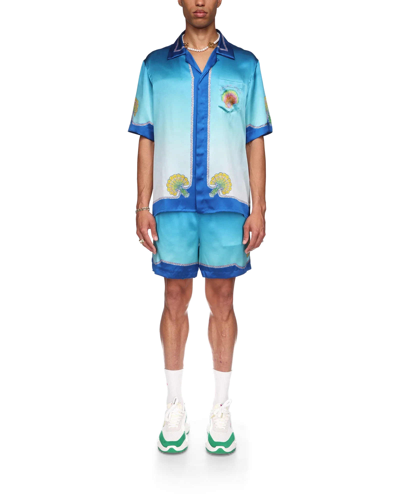 Coquillage Coloré Silk Shirt