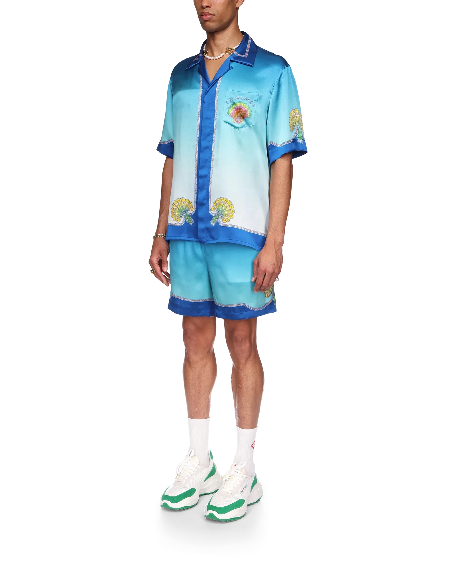Coquillage Coloré Silk Shirt