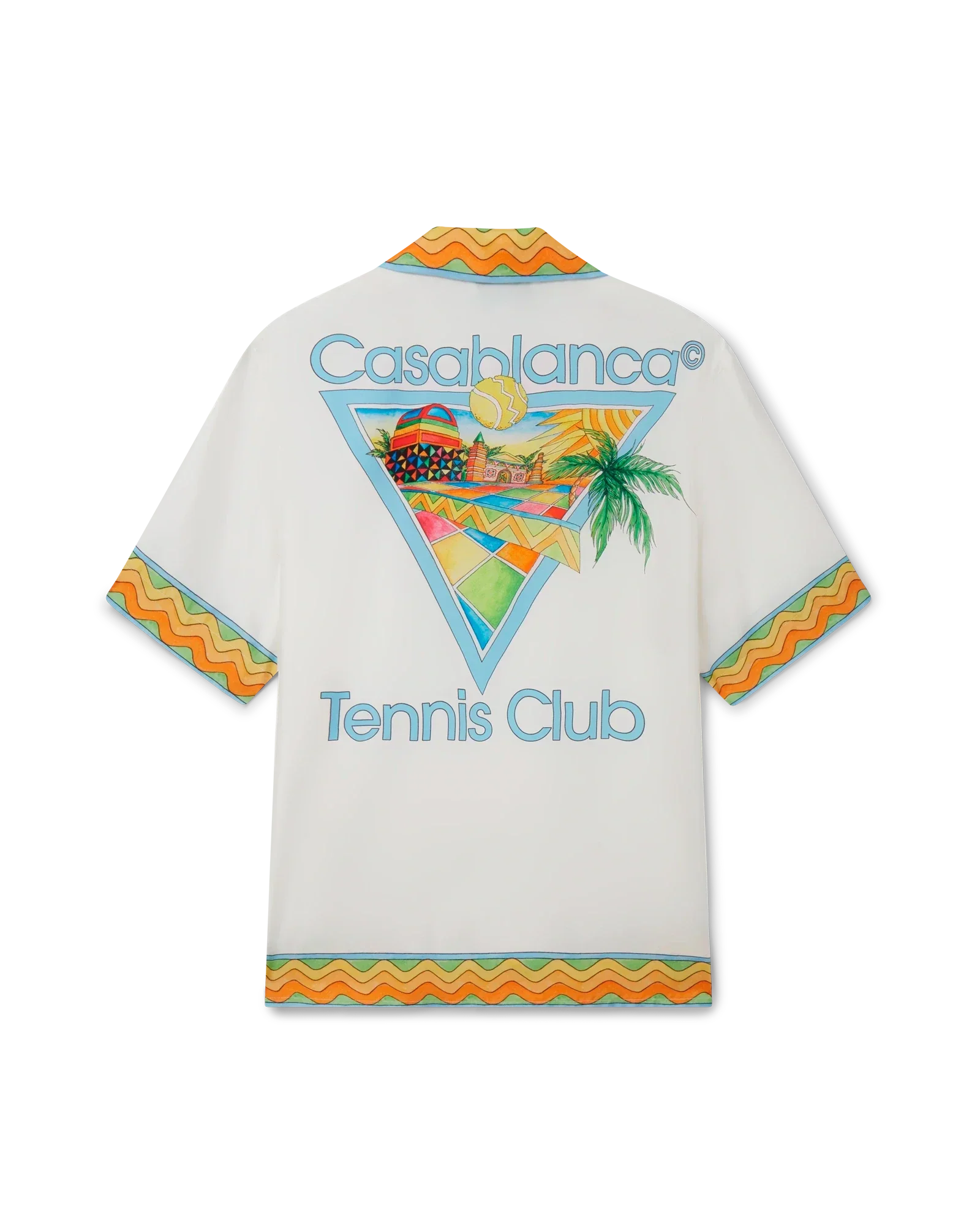 Afro Cubism Tennis Club Silk Shirt