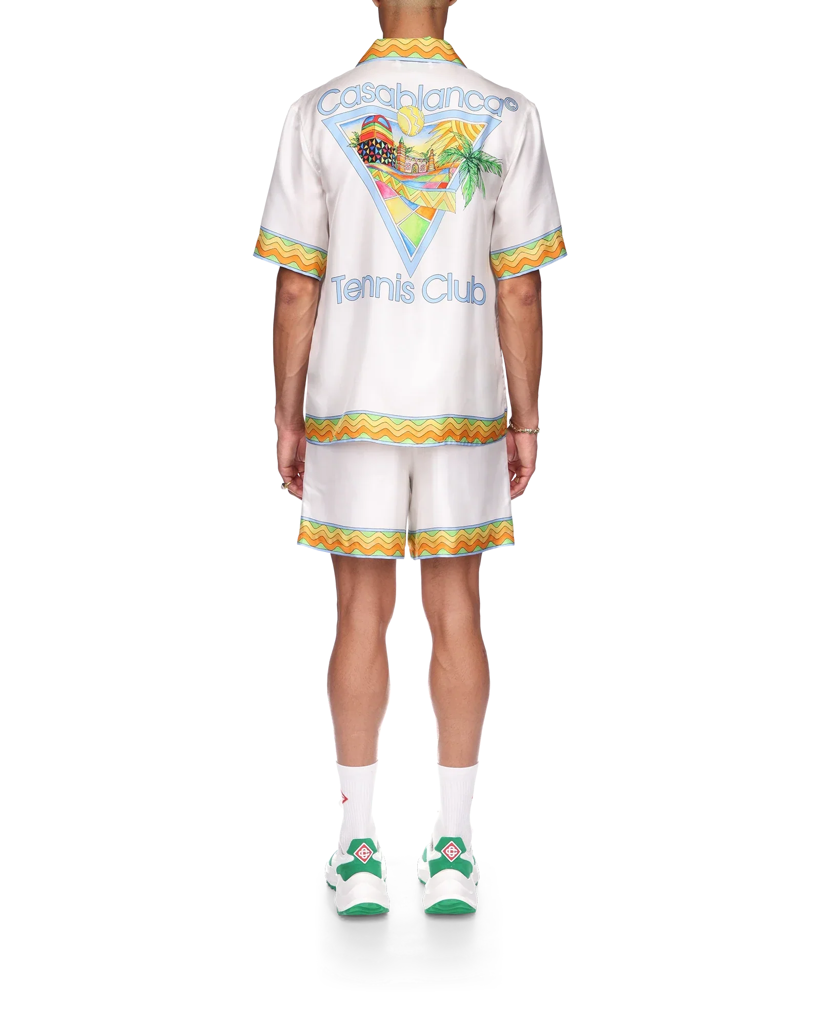 Afro Cubism Tennis Club Silk Shirt