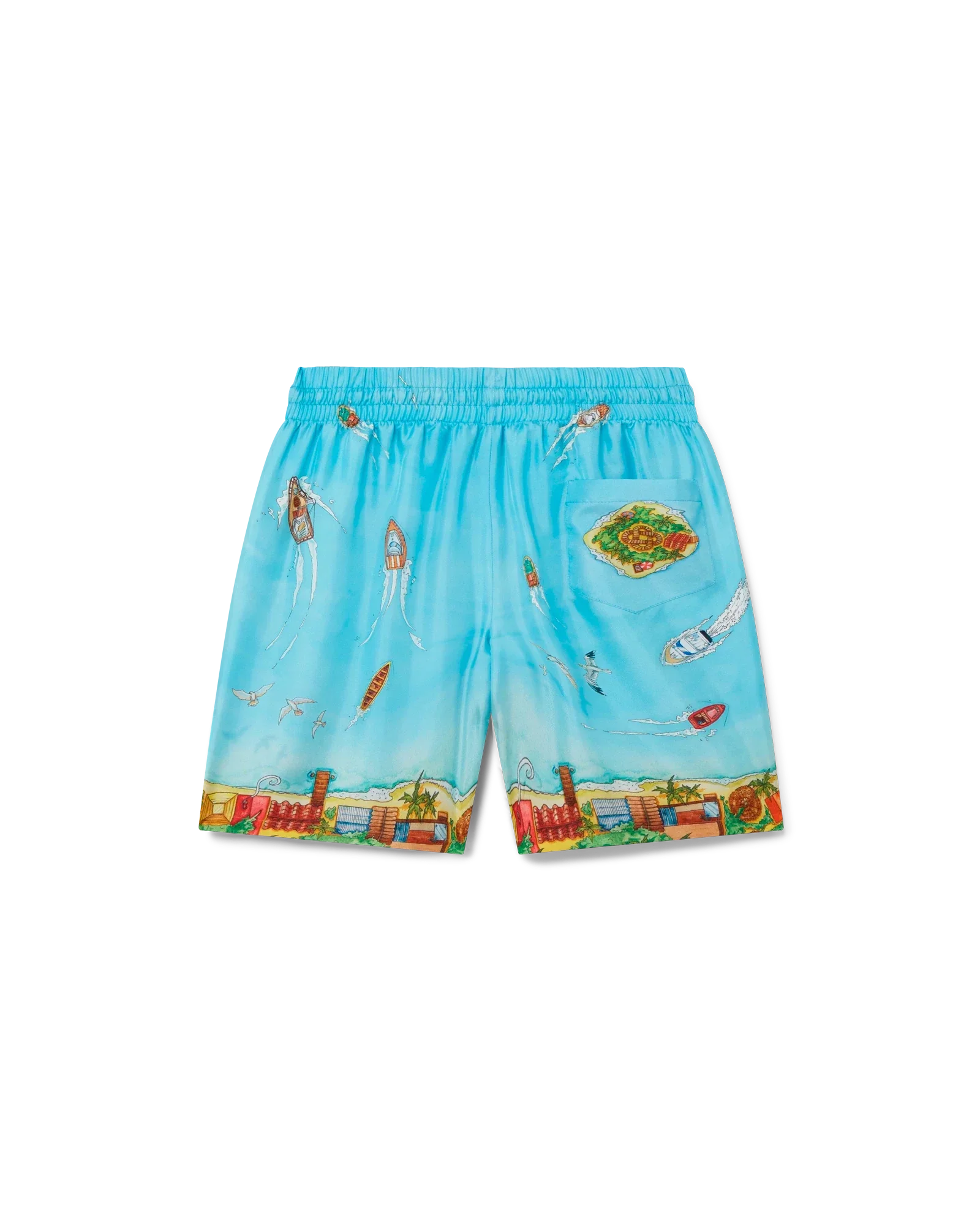 Maison Sur Piloti Silk Shorts