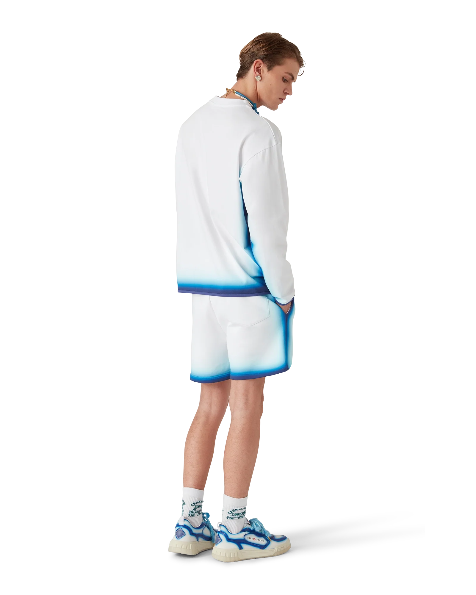 Blue Fade Long Sleeve T-Shirt