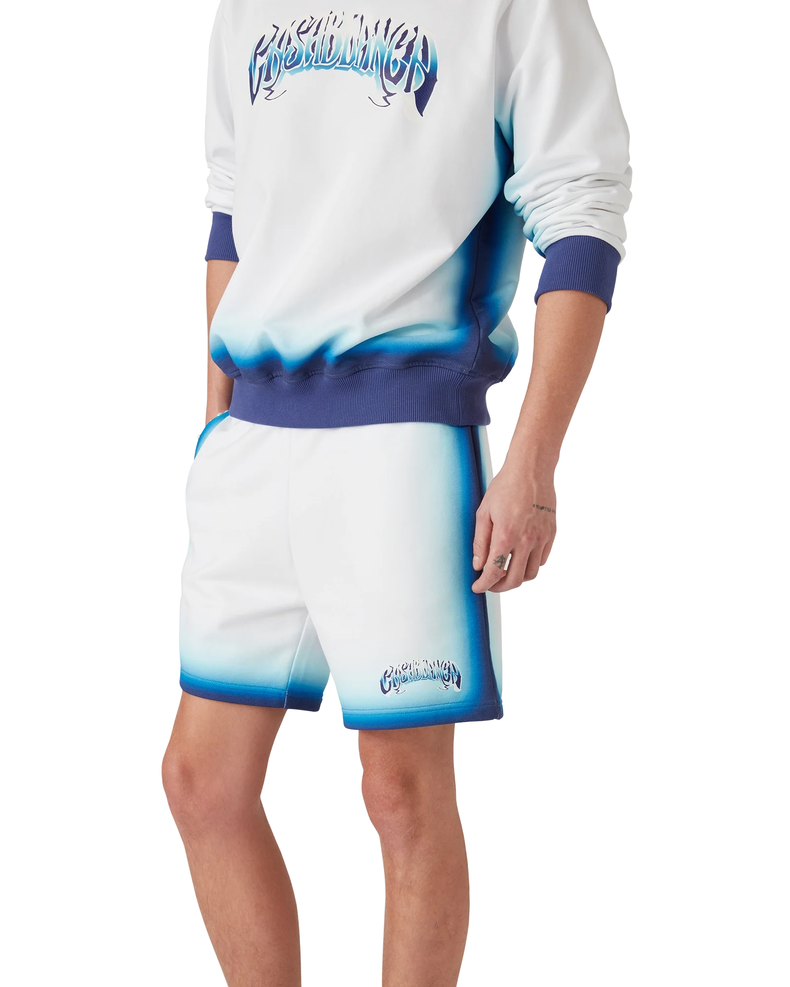 Blue Fade Sweatshorts