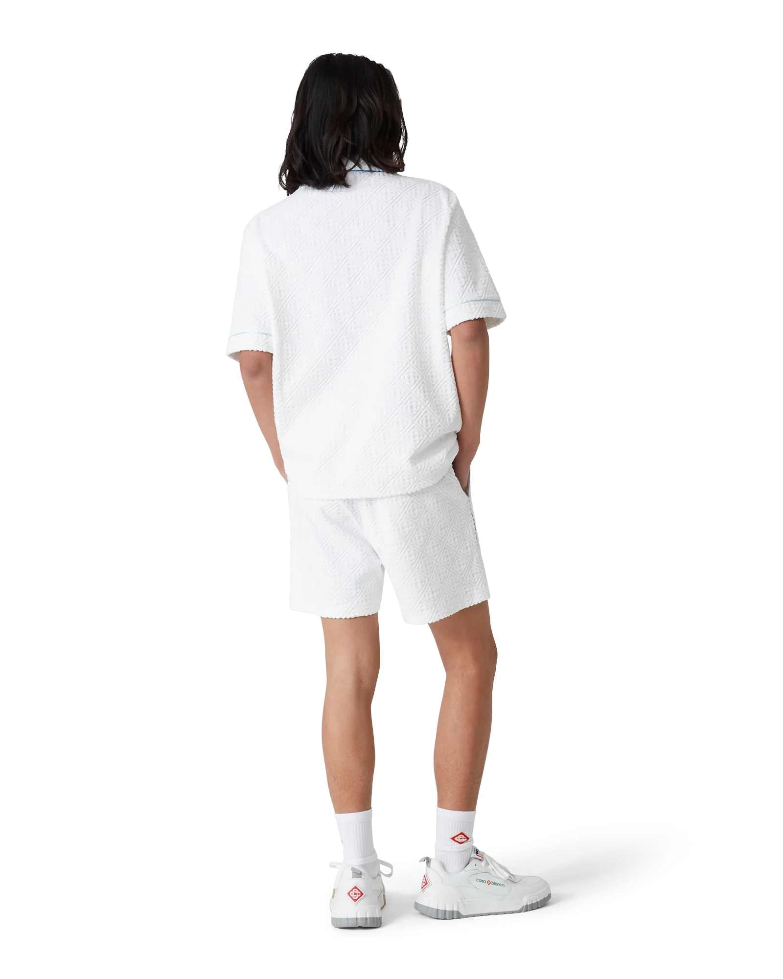 Tennis Stripe Towelling Shorts