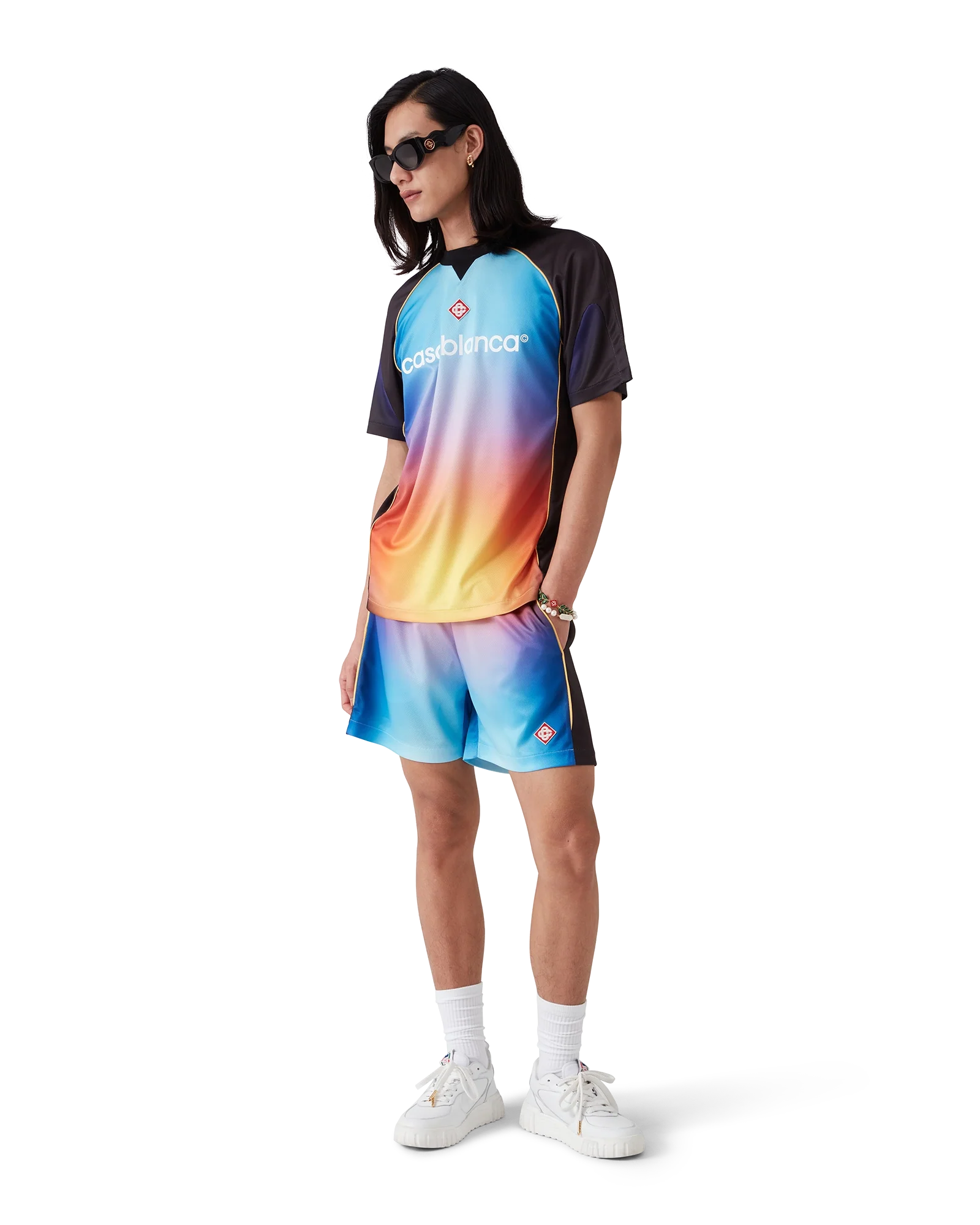 Gradient Football Shorts