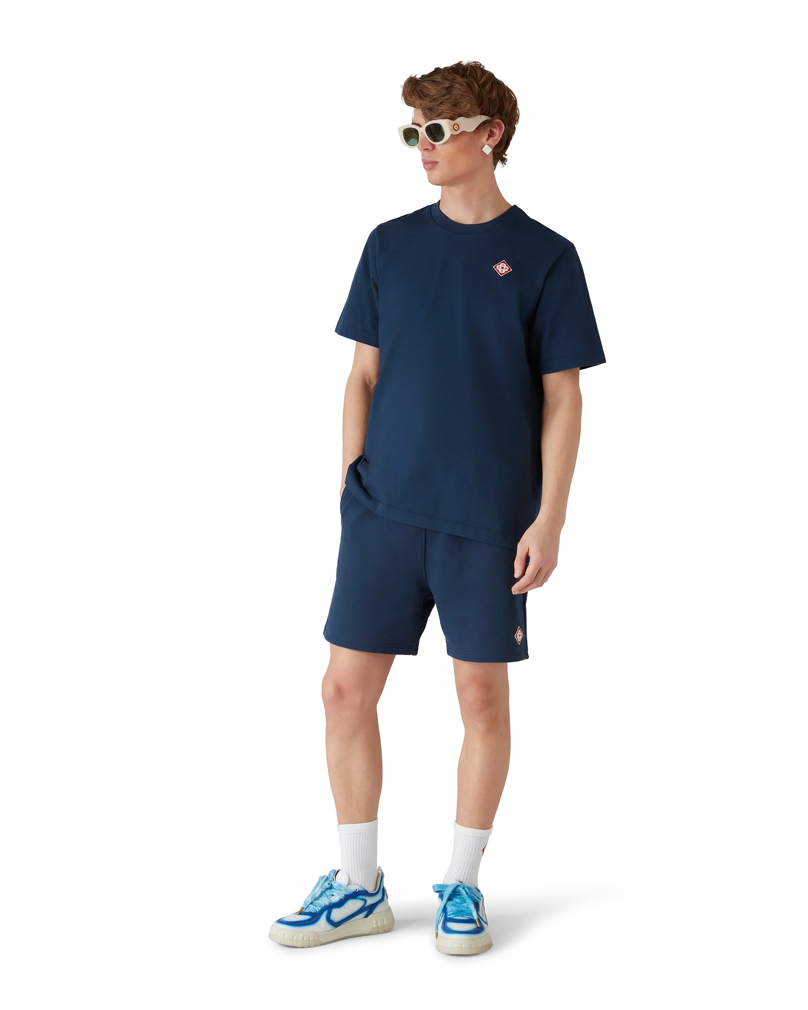 Navy Diamond Logo Short Sleeve T-Shirt