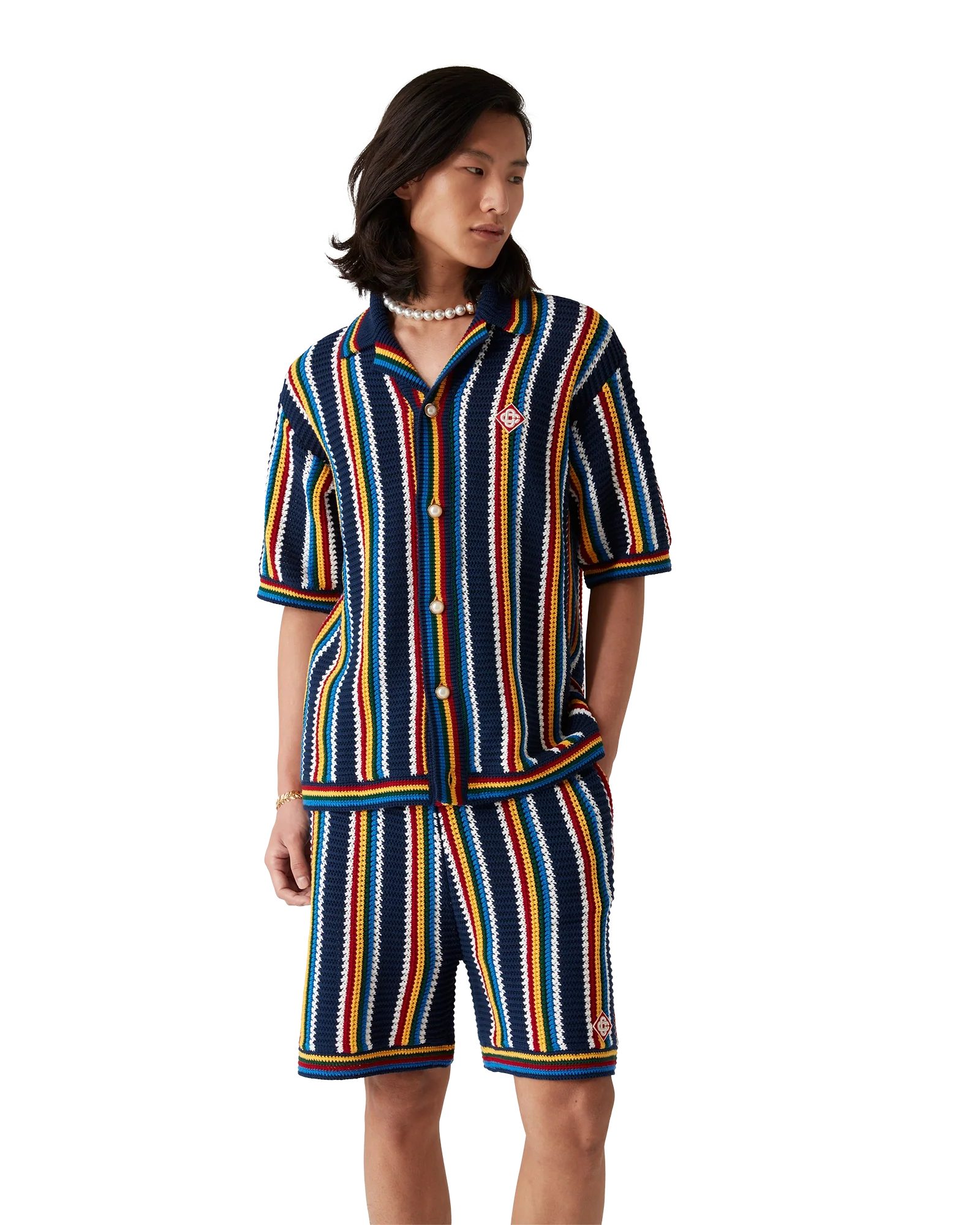 Crochet Stripe Shirt