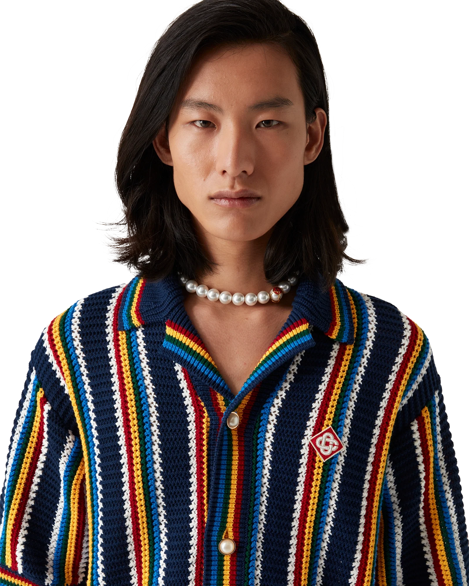 Crochet Stripe Shirt