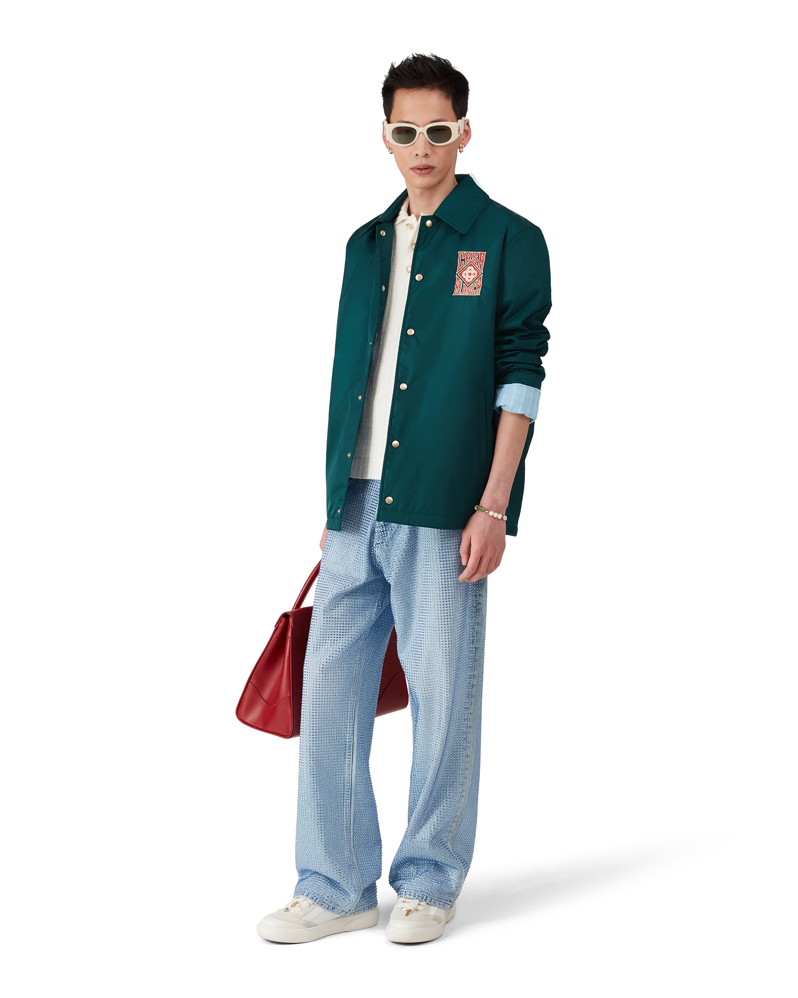 Gothic Logo Stadium Jacket