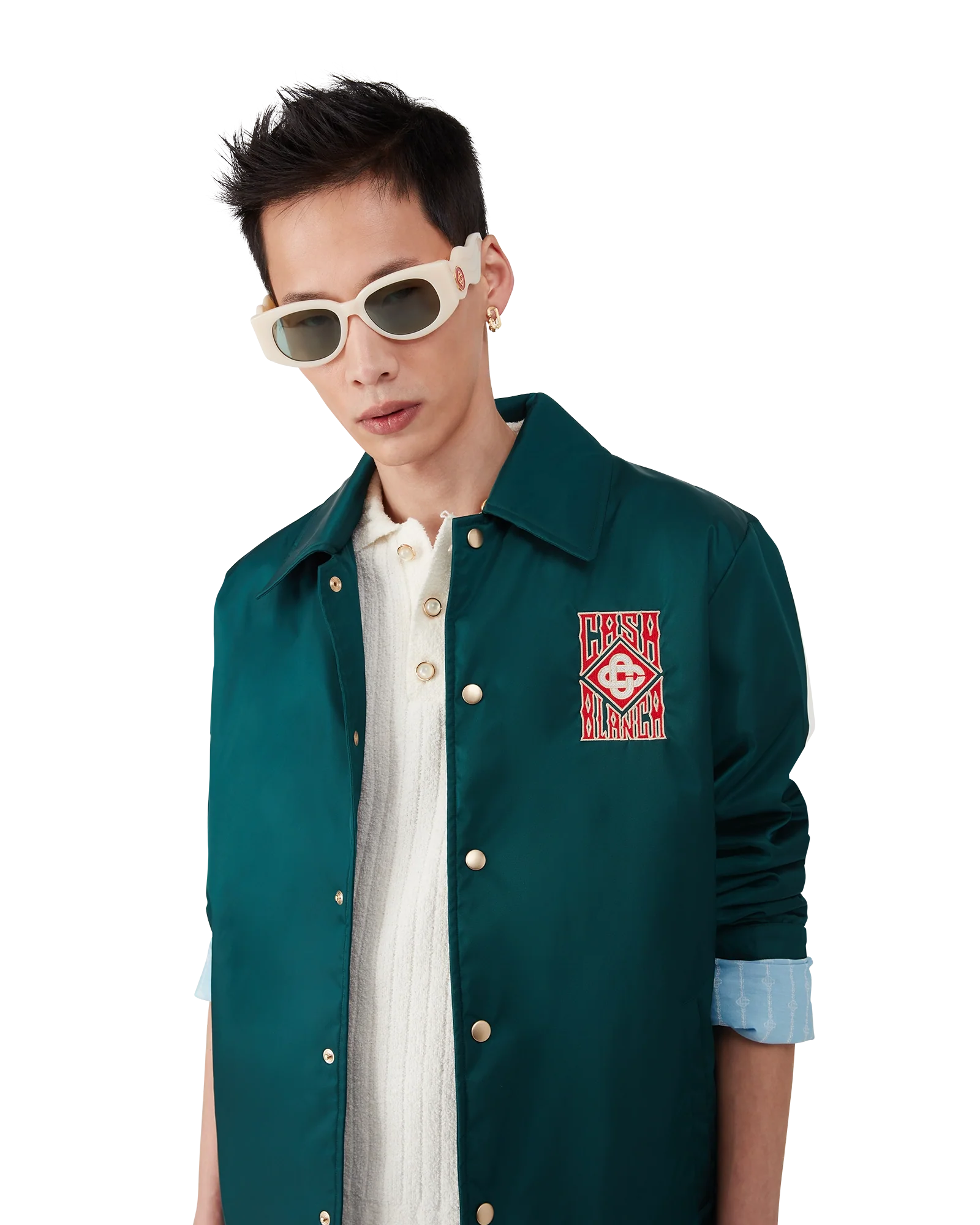 Gothic Logo Stadium Jacket