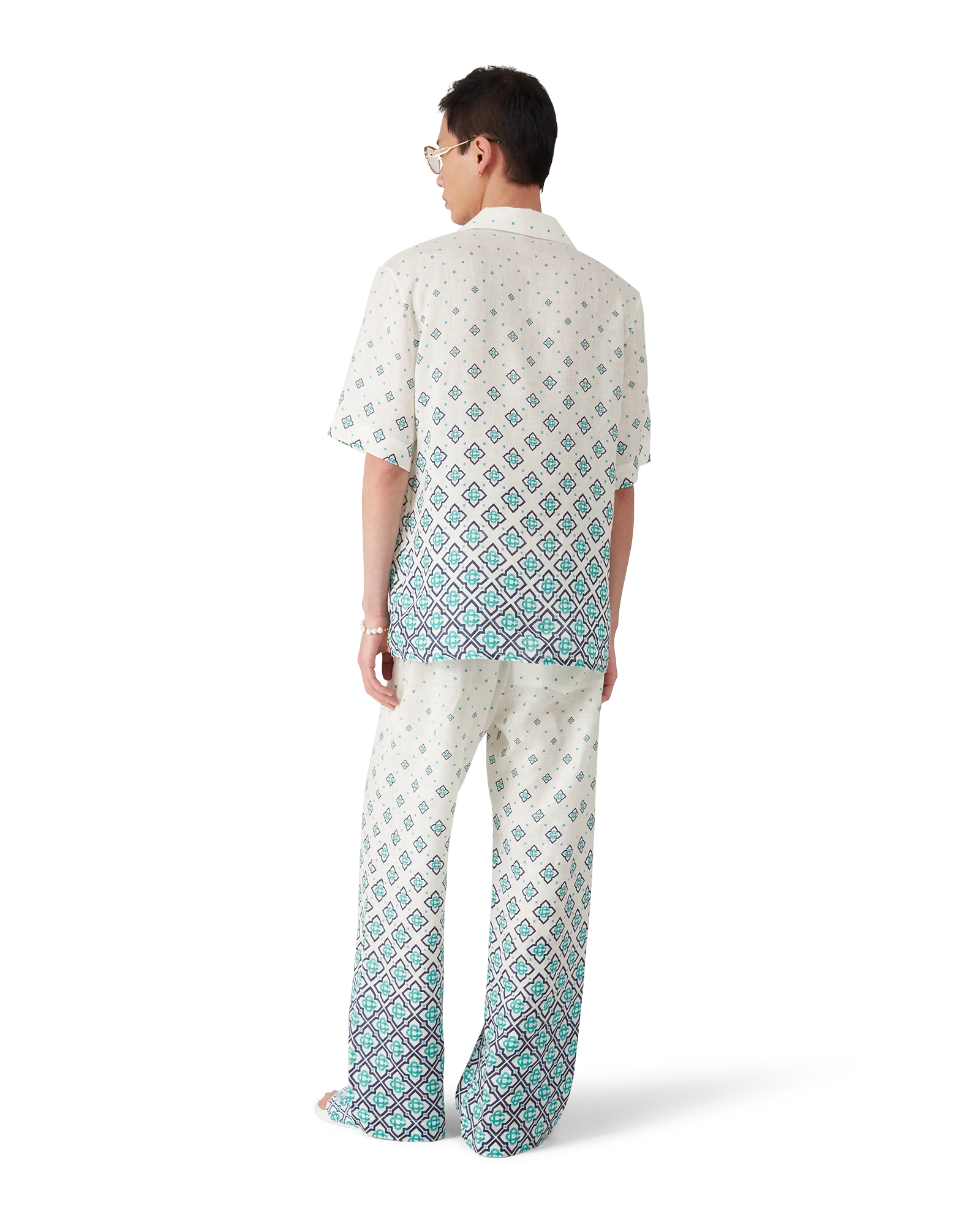 Gradient Monogram Linen Shirt