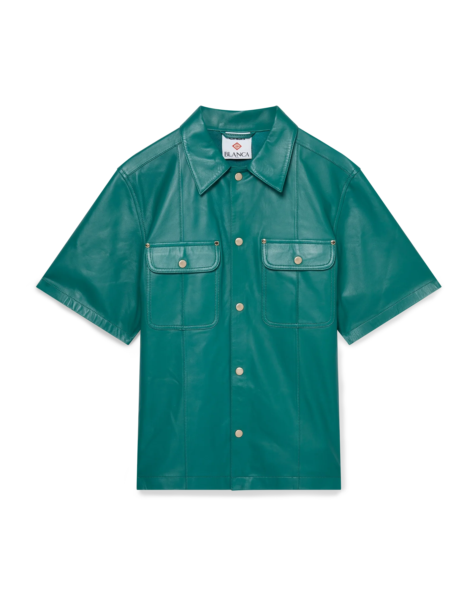 Leather Short Sleeve Shirt