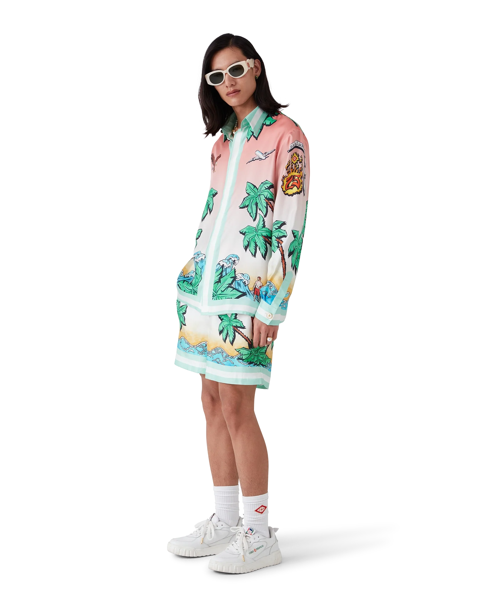 Tennis Club Silk Shorts