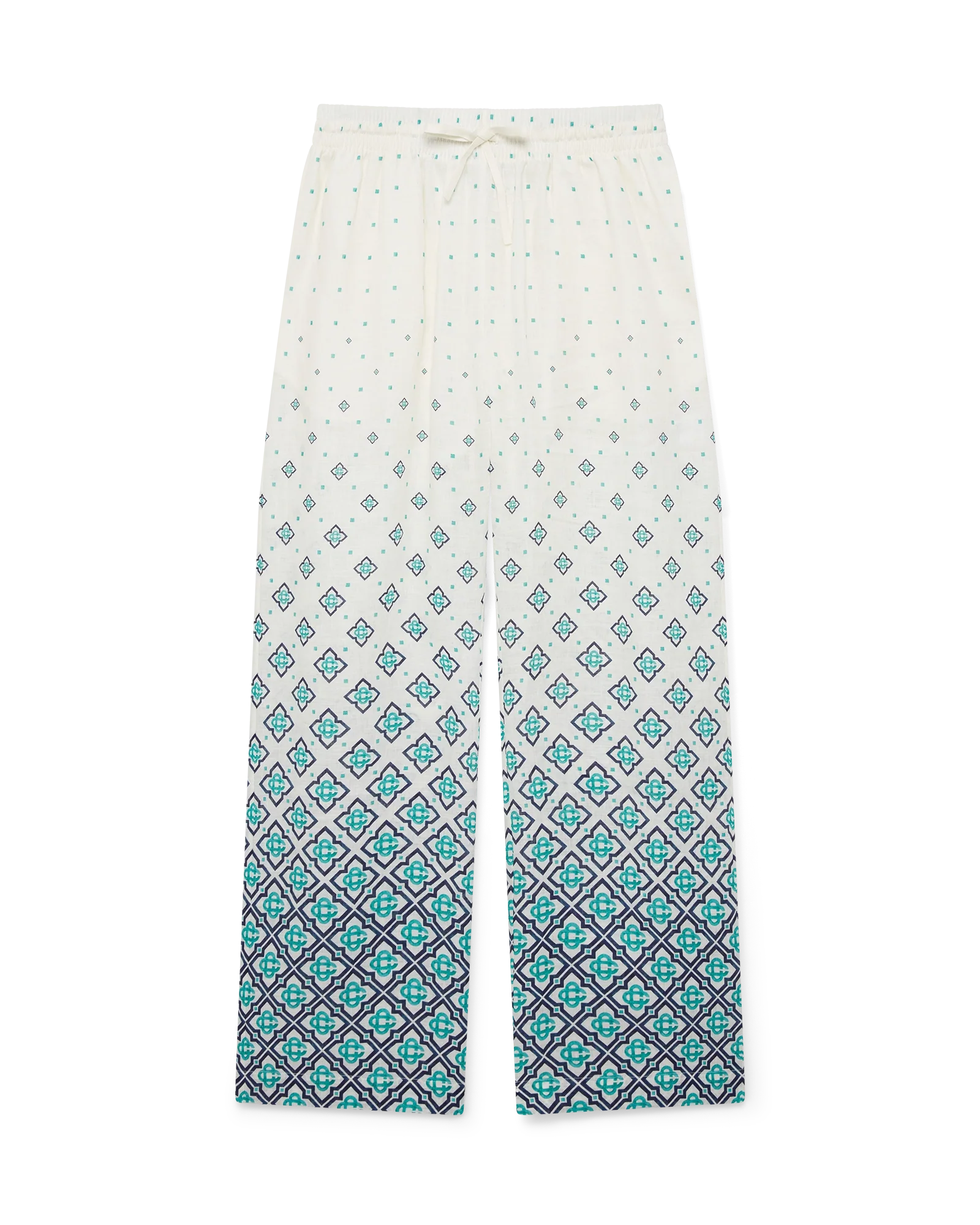 Gradient Monogram Linen Trousers
