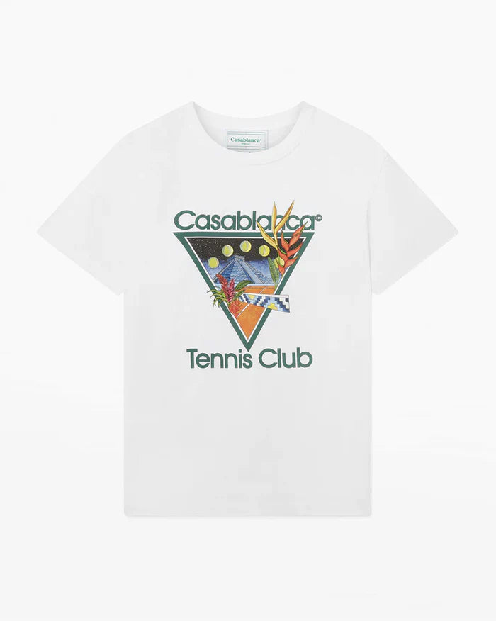 Casablanca T-Shirt Tennis Club Icon Blanc