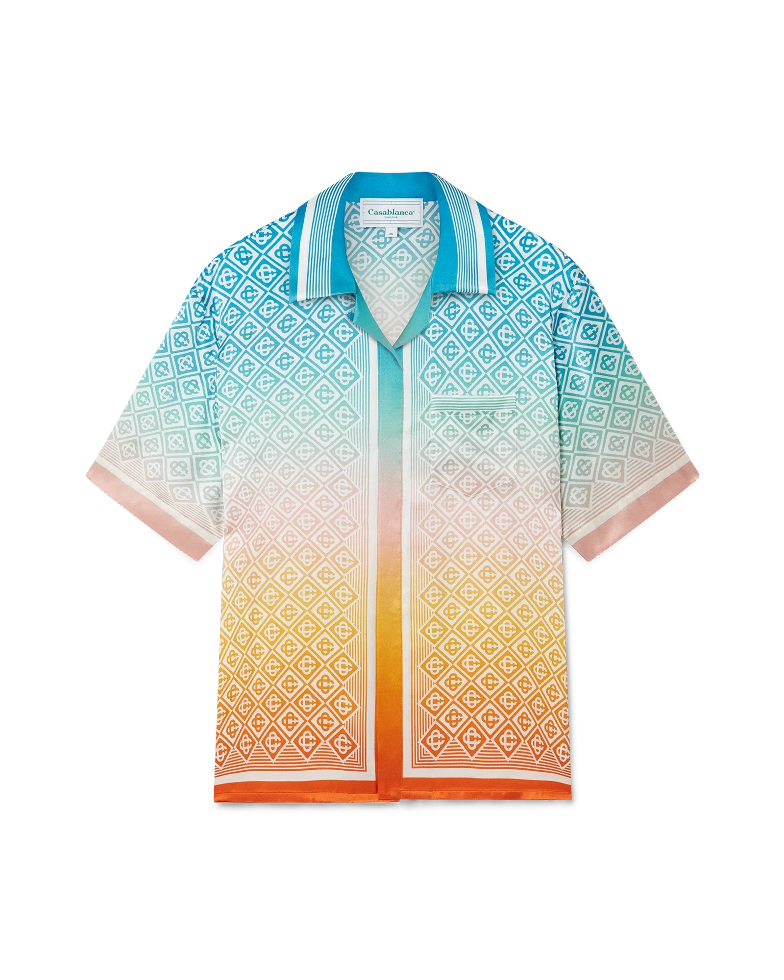 Gradient Monogram Silk Shirt