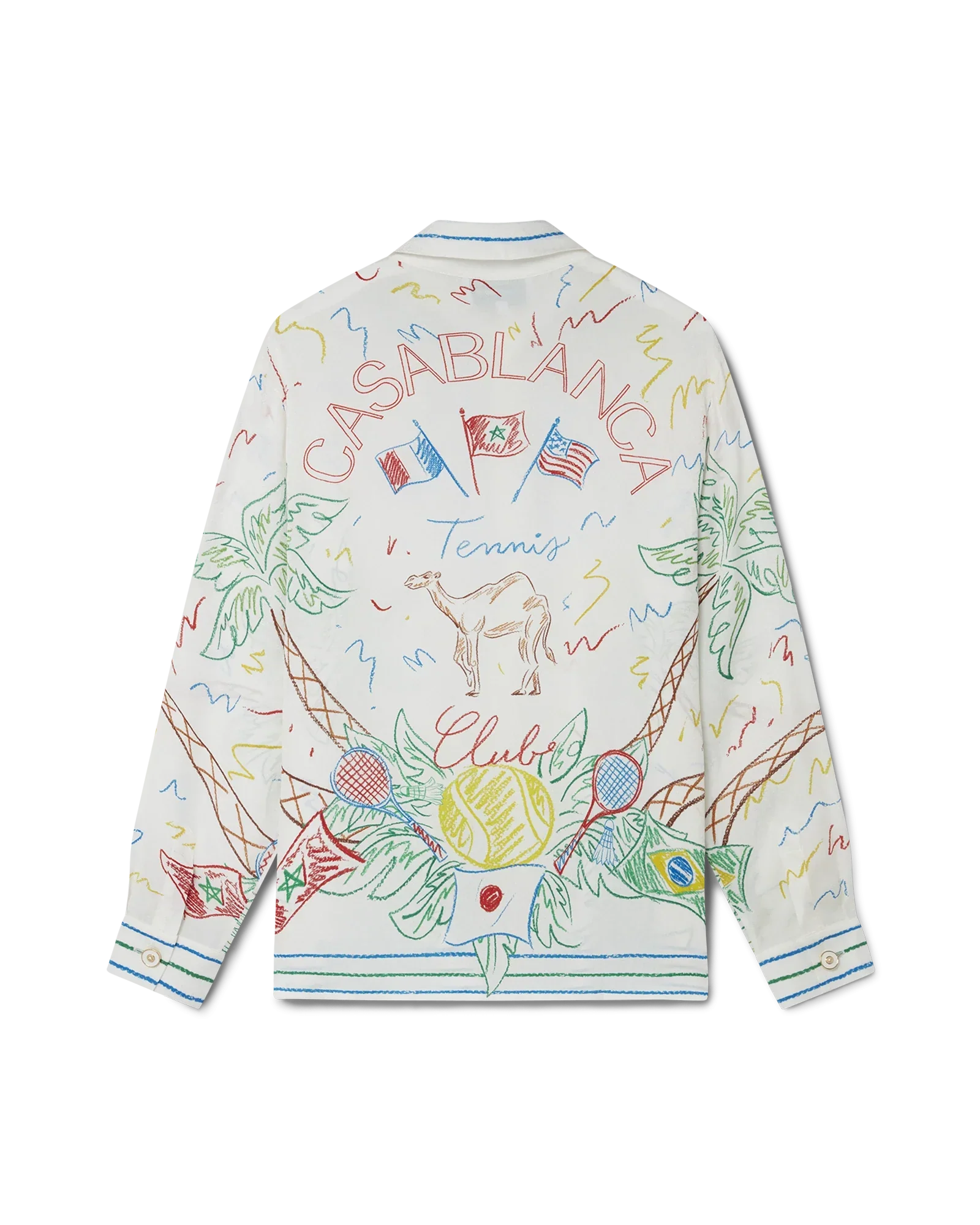 Crayon Tennis Club Silk Shirt