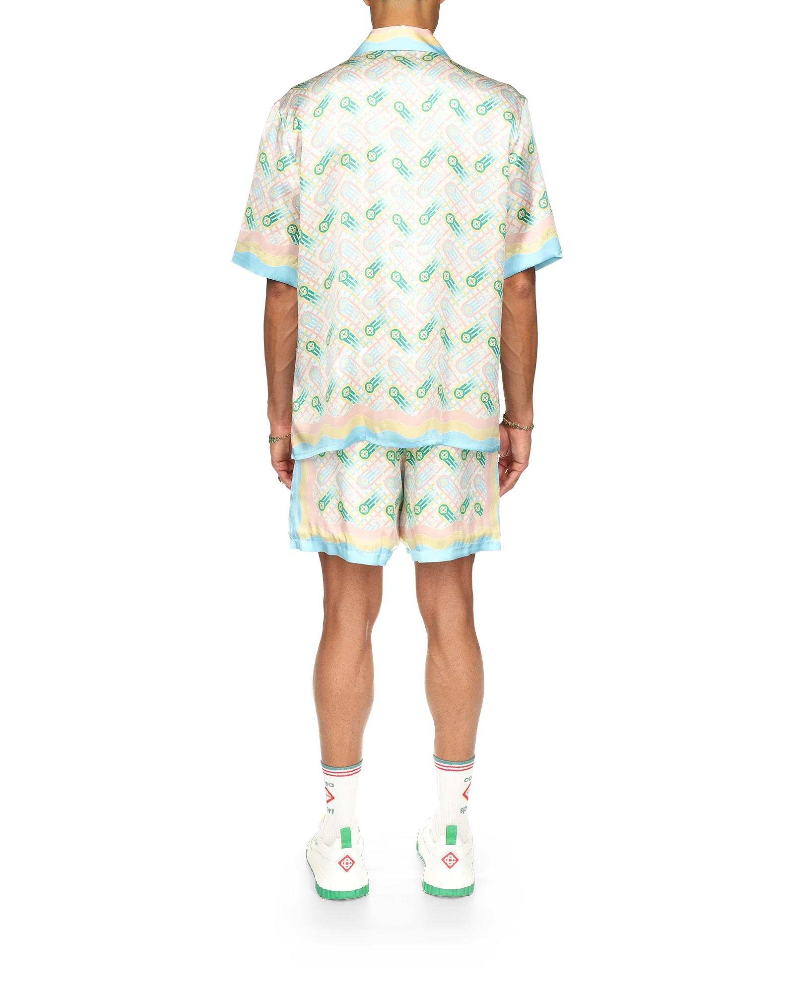 Ping Pong Short Sleeve Silk Shirt